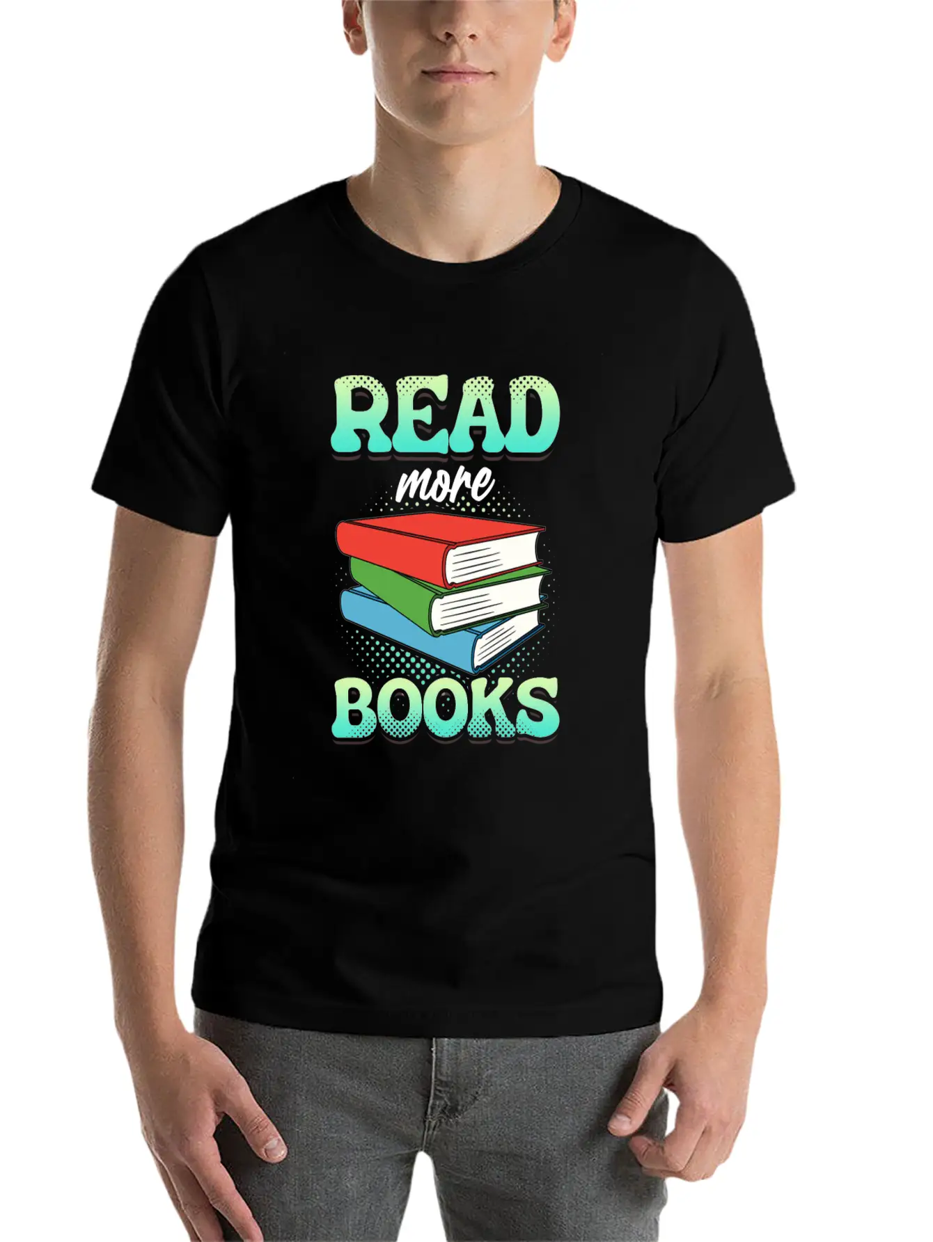 Reading Books Read More Books Unisex Casual T-Shirt – Clean Design For Daily Comfort