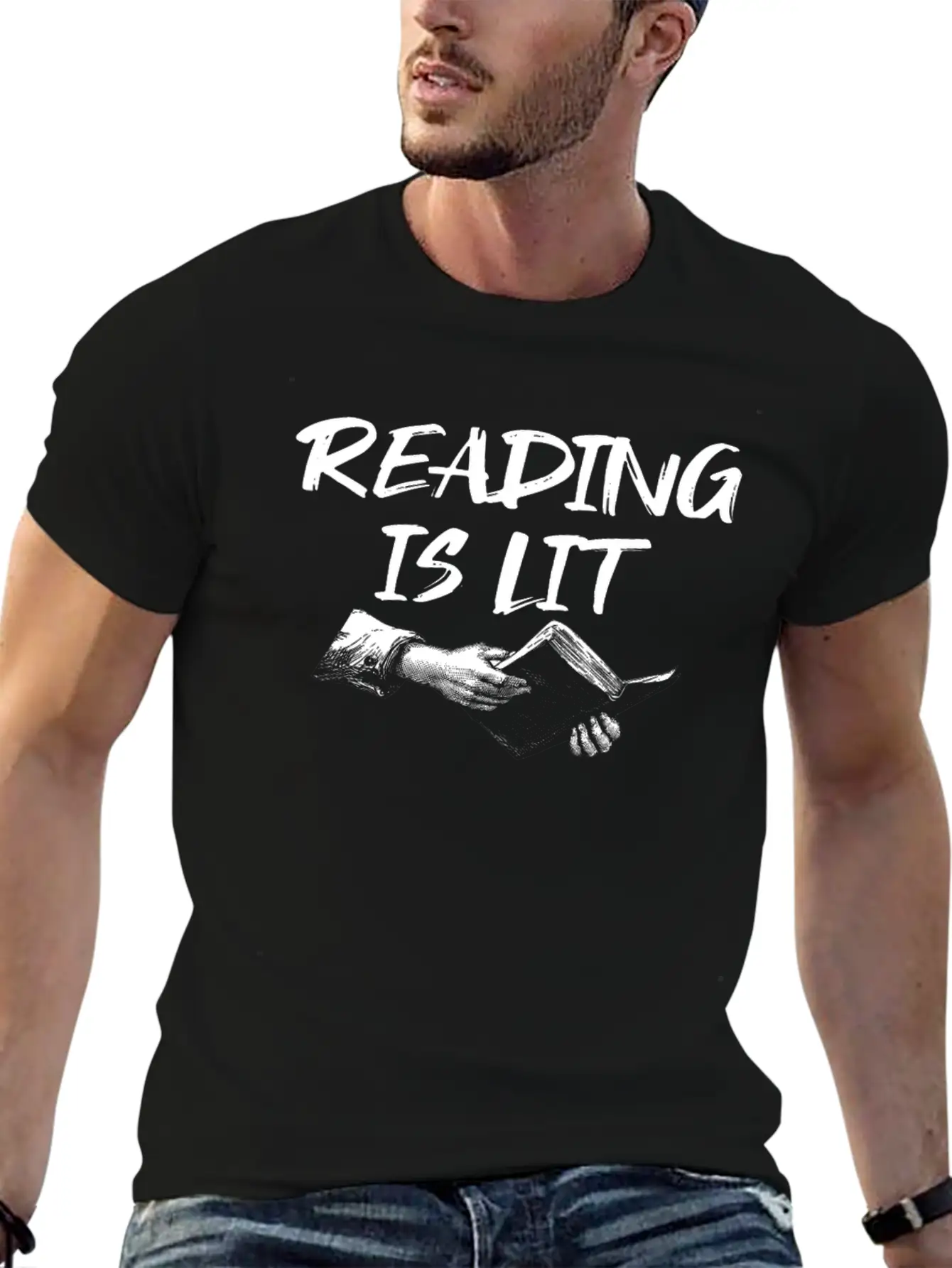 Reading Is Lit Relaxed Everyday Tee – Lightweight And Durable Cotton