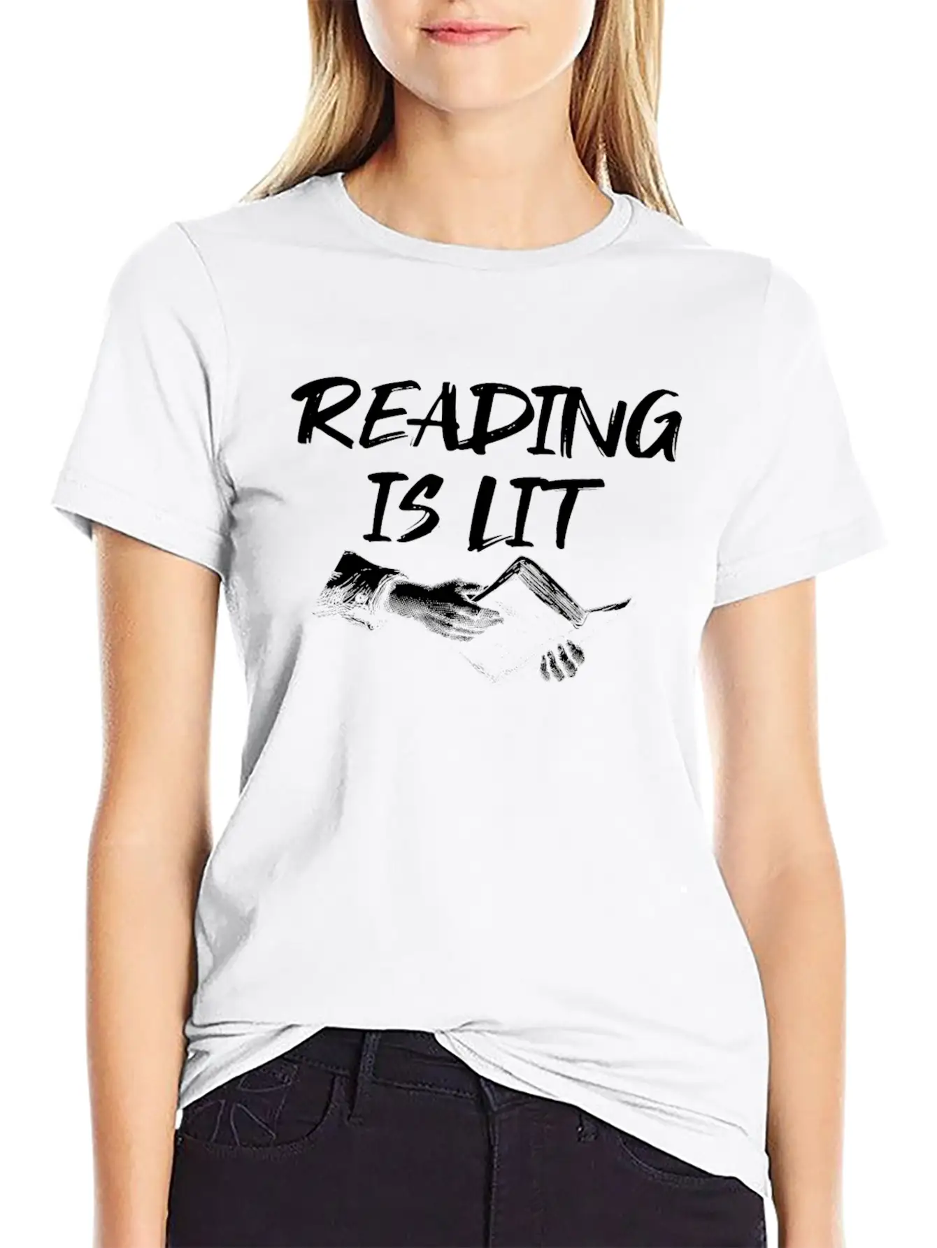 Reading Is Lit Relaxed Everyday Tee – Lightweight And Durable Cotton