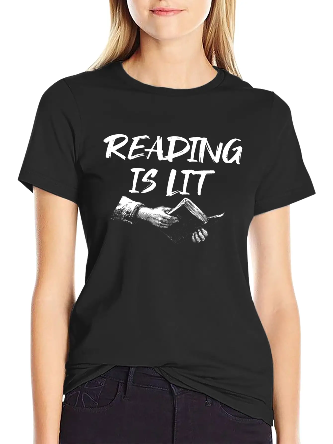 Reading Is Lit Relaxed Everyday Tee – Lightweight And Durable Cotton