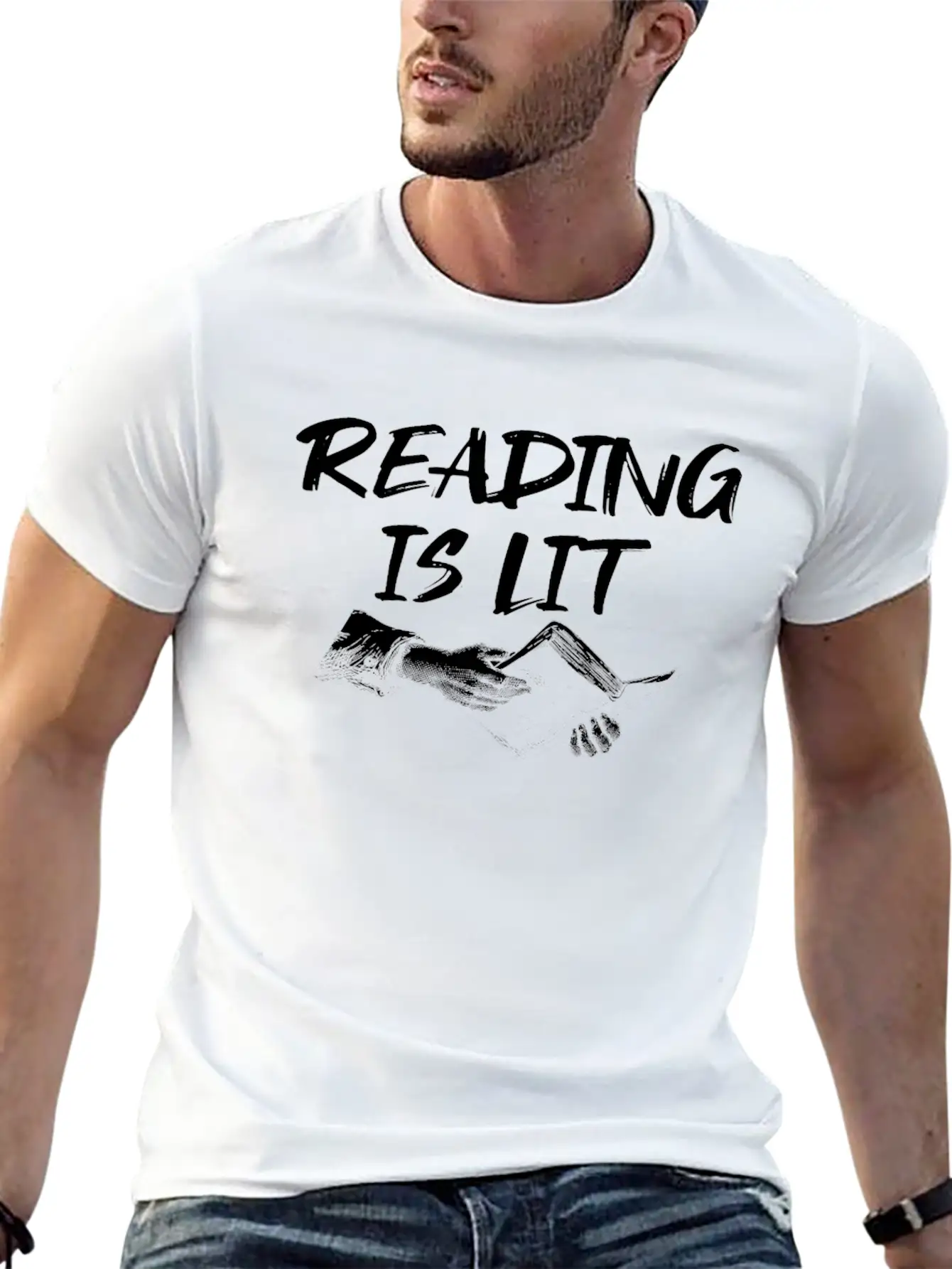 Reading Is Lit Relaxed Everyday Tee – Lightweight And Durable Cotton