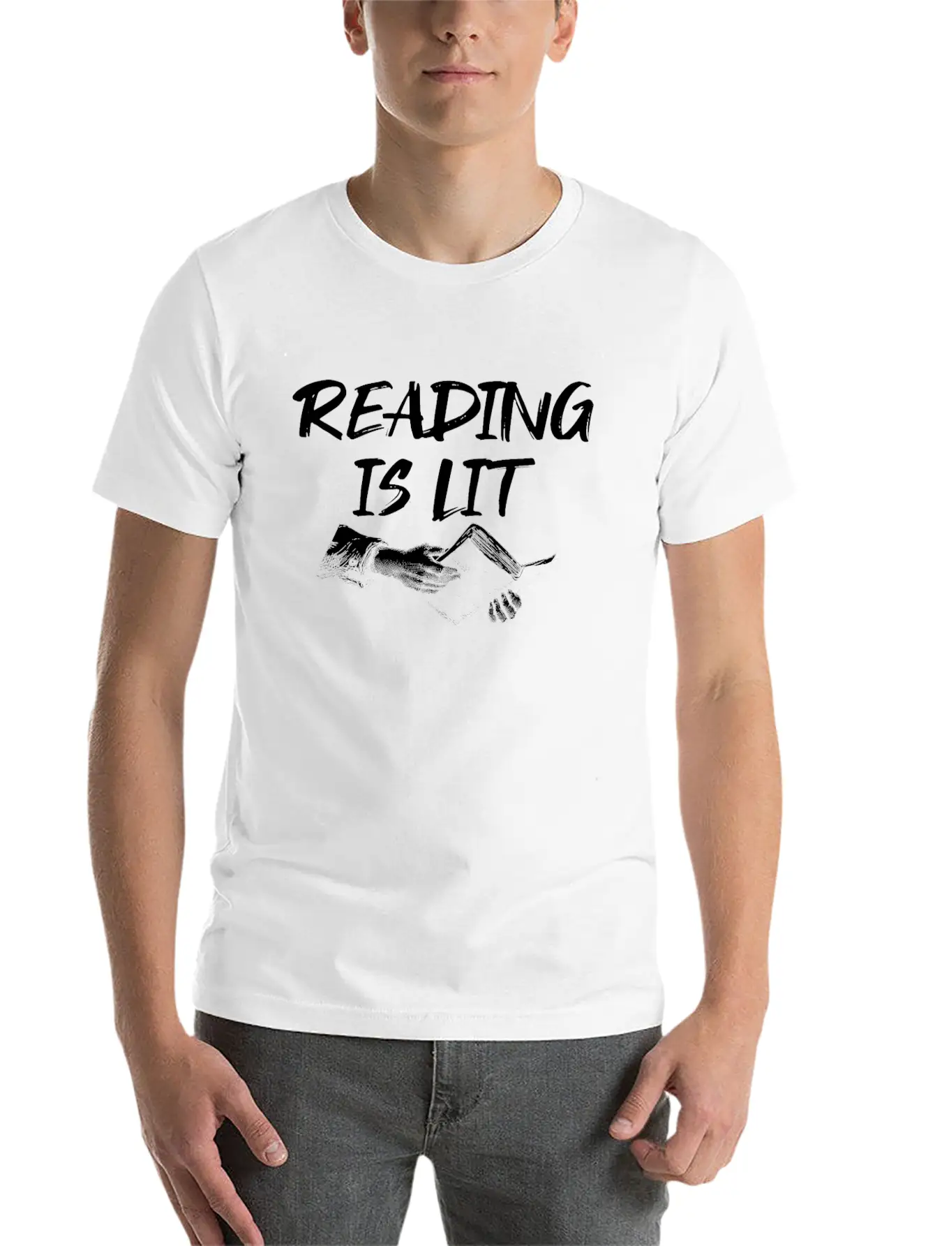 Reading Is Lit Relaxed Everyday Tee – Lightweight And Durable Cotton
