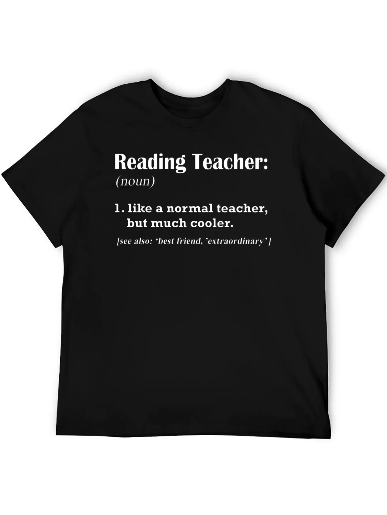 Reading Teacher Definition Modern Fit Casual T-Shirt – Clean And Versatile Design