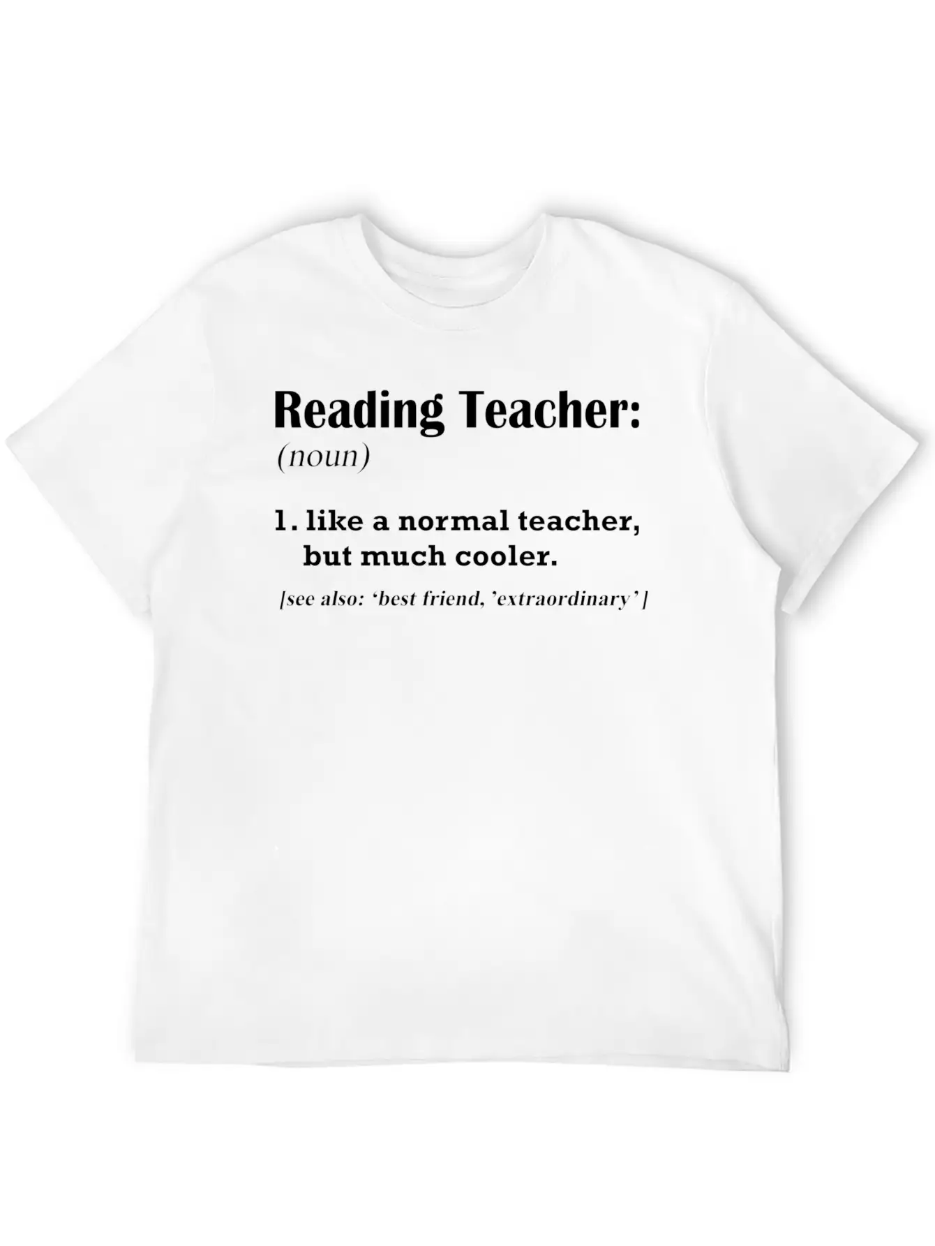 Reading Teacher Definition Modern Fit Casual T-Shirt – Clean And Versatile Design