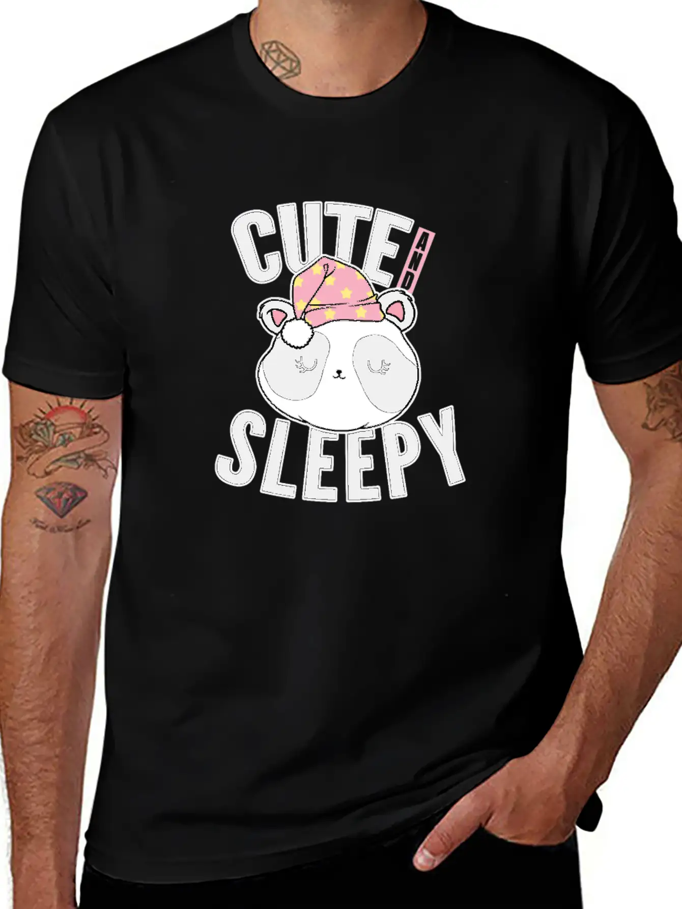Ready To Sleep Cute Baby Panda Night Dreaming Rest Unisex Casual T-Shirt – Clean Design For Daily Comfort