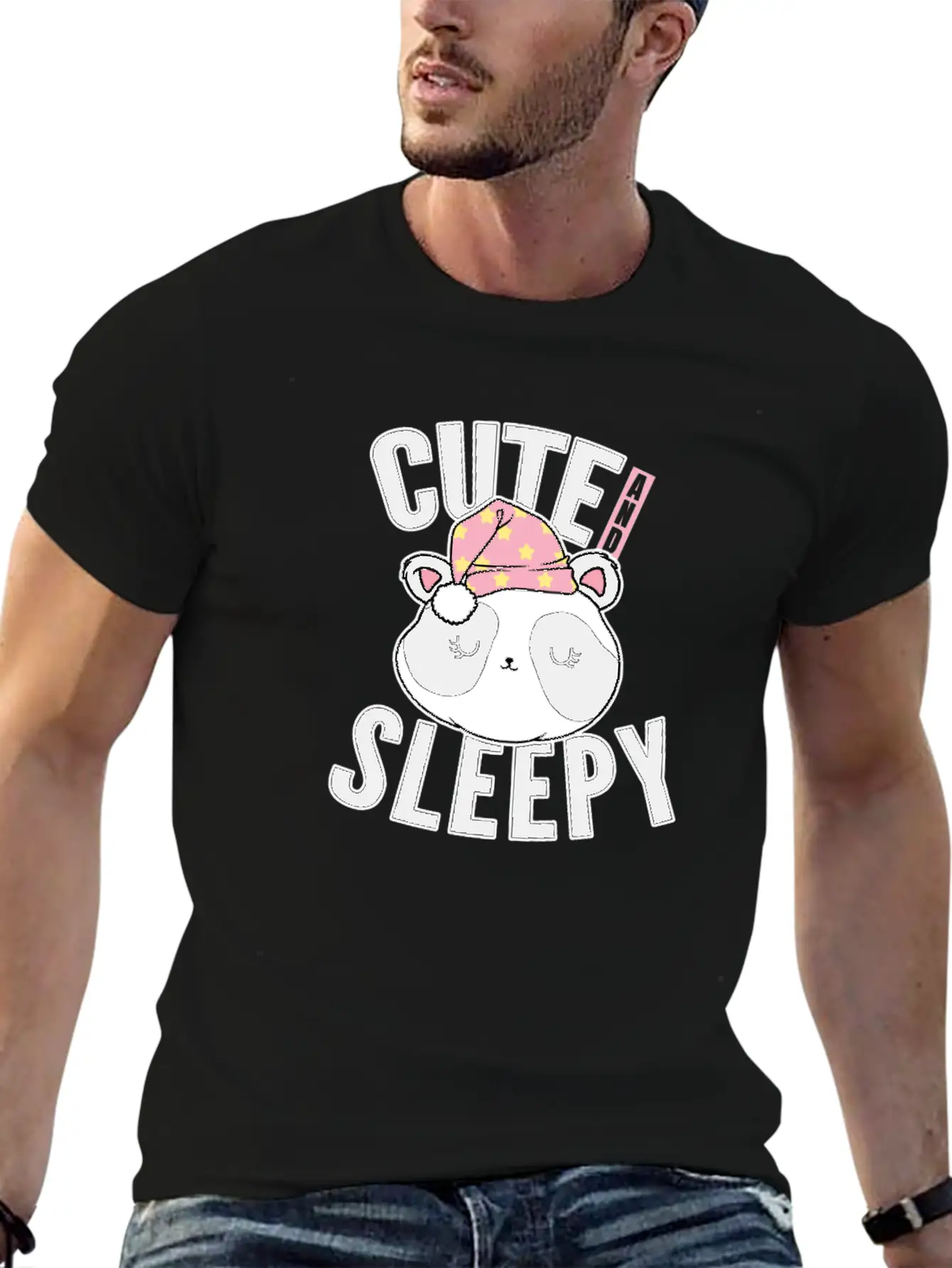Ready To Sleep Cute Baby Panda Night Dreaming Rest Unisex Casual T-Shirt – Clean Design For Daily Comfort