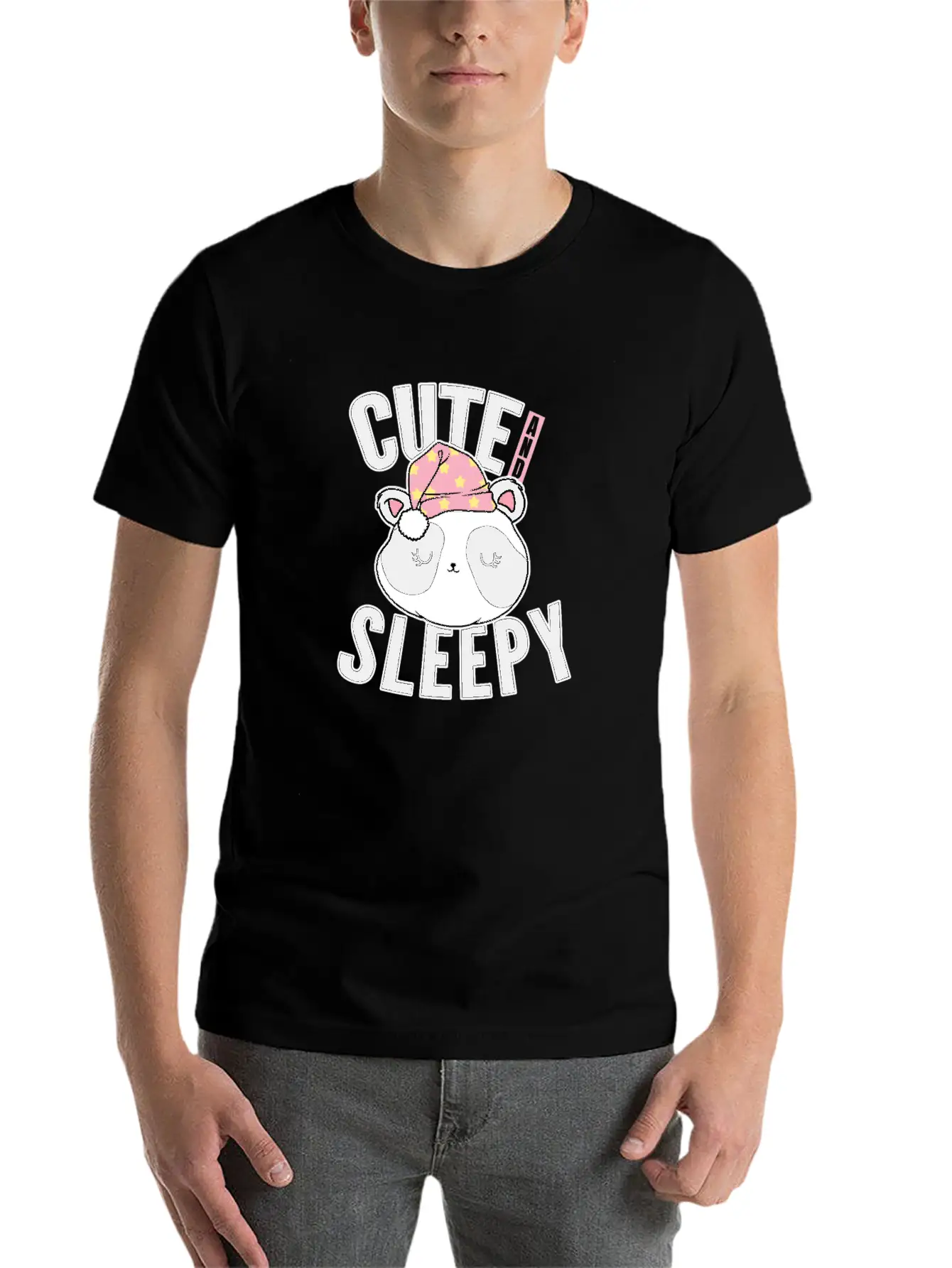 Ready To Sleep Cute Baby Panda Night Dreaming Rest Unisex Casual T-Shirt – Clean Design For Daily Comfort