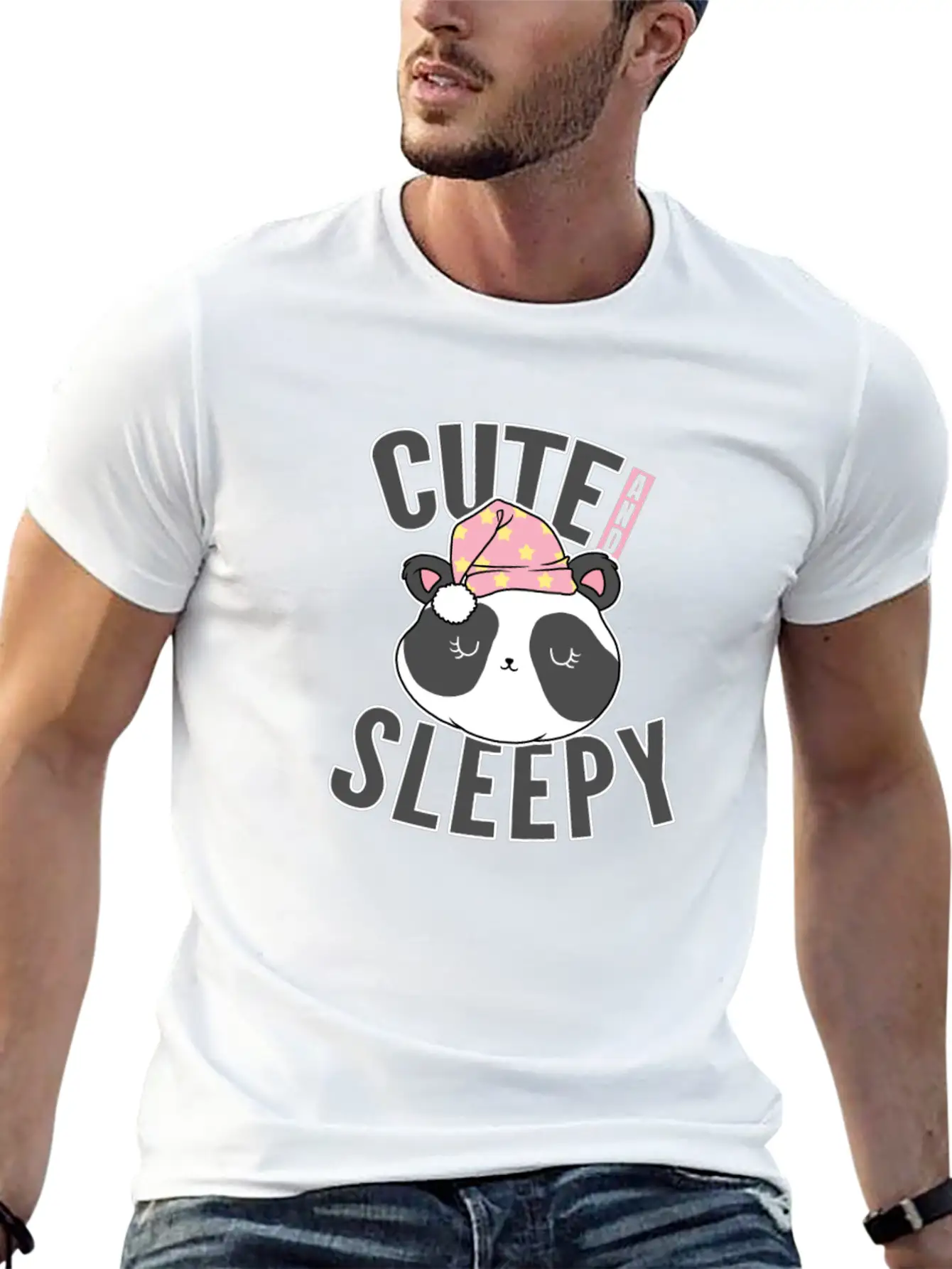 Ready To Sleep Cute Baby Panda Night Dreaming Rest Unisex Casual T-Shirt – Clean Design For Daily Comfort