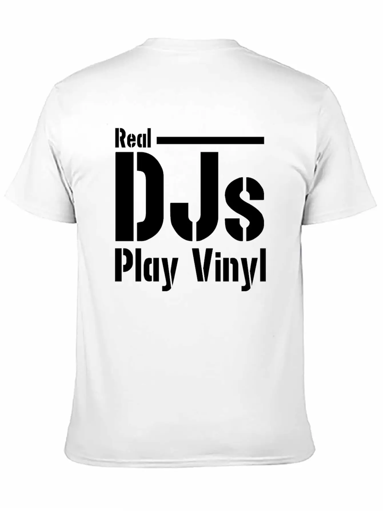 Real DJs Play Vinyl - Headset, Headphones, DJ, Equ Modern Fit Casual T-Shirt – Clean And Versatile Design
