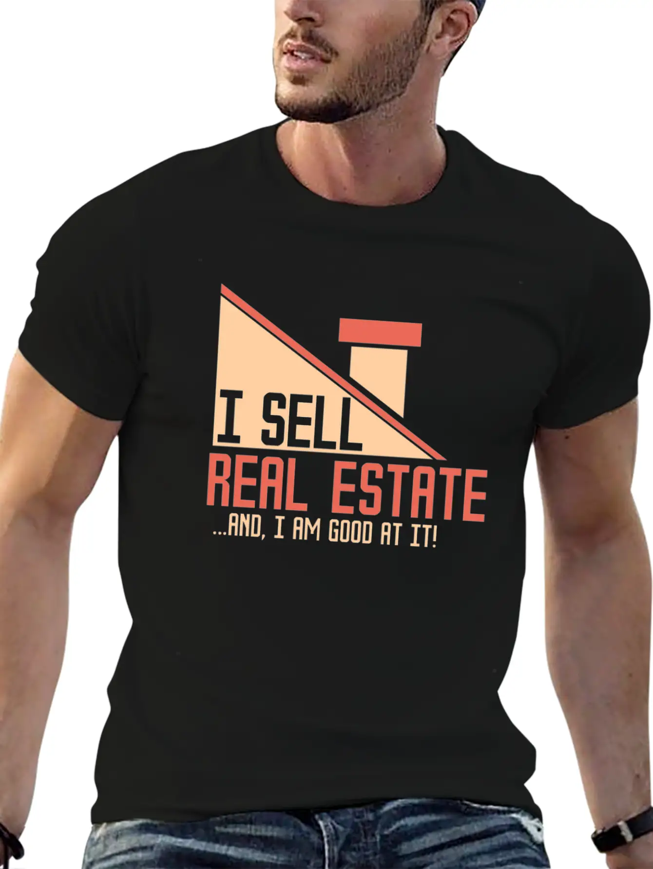 Real Estate Agent Modern Fit Casual T-Shirt – Clean And Versatile Design