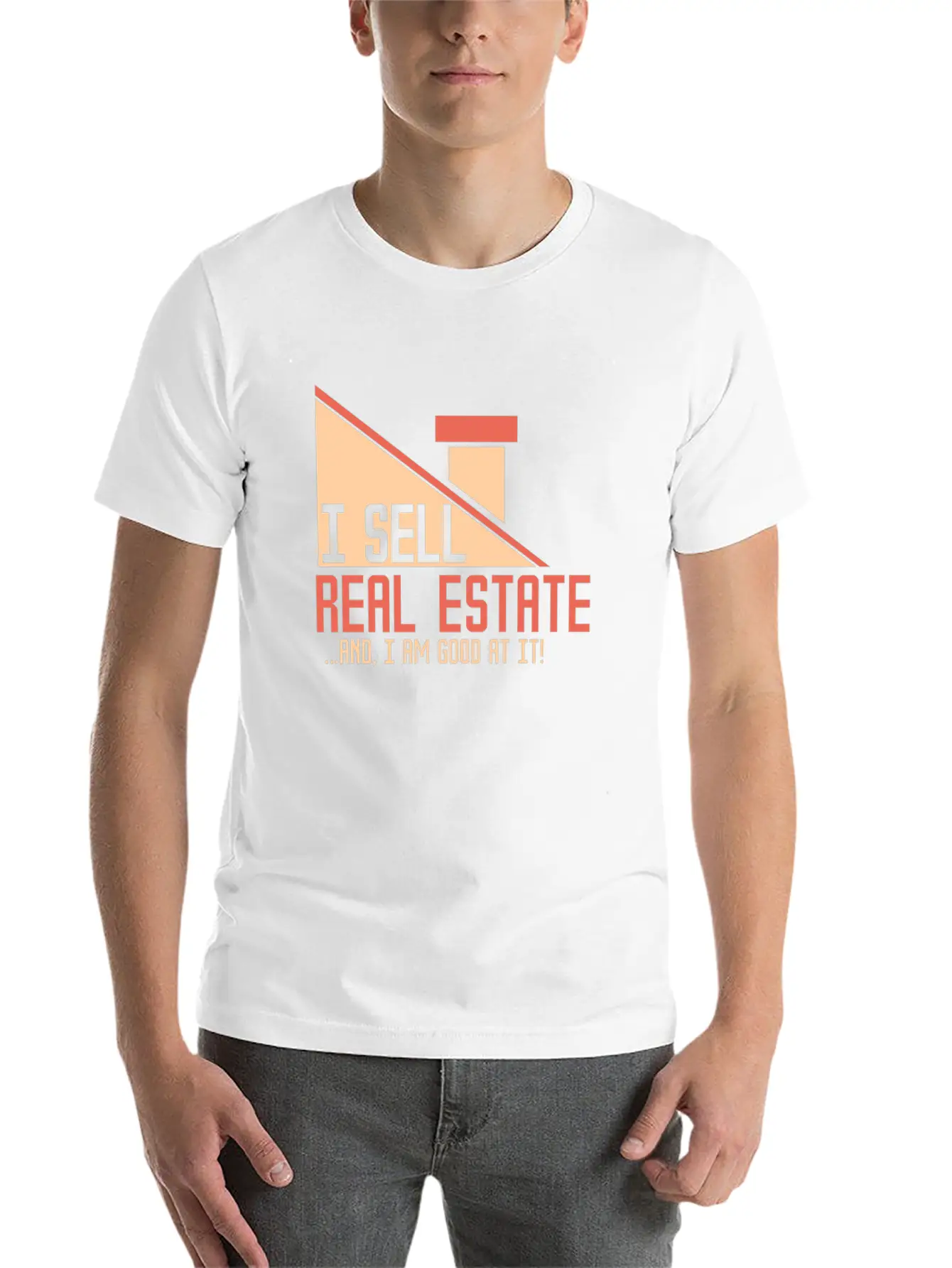 Real Estate Agent Modern Fit Casual T-Shirt – Clean And Versatile Design