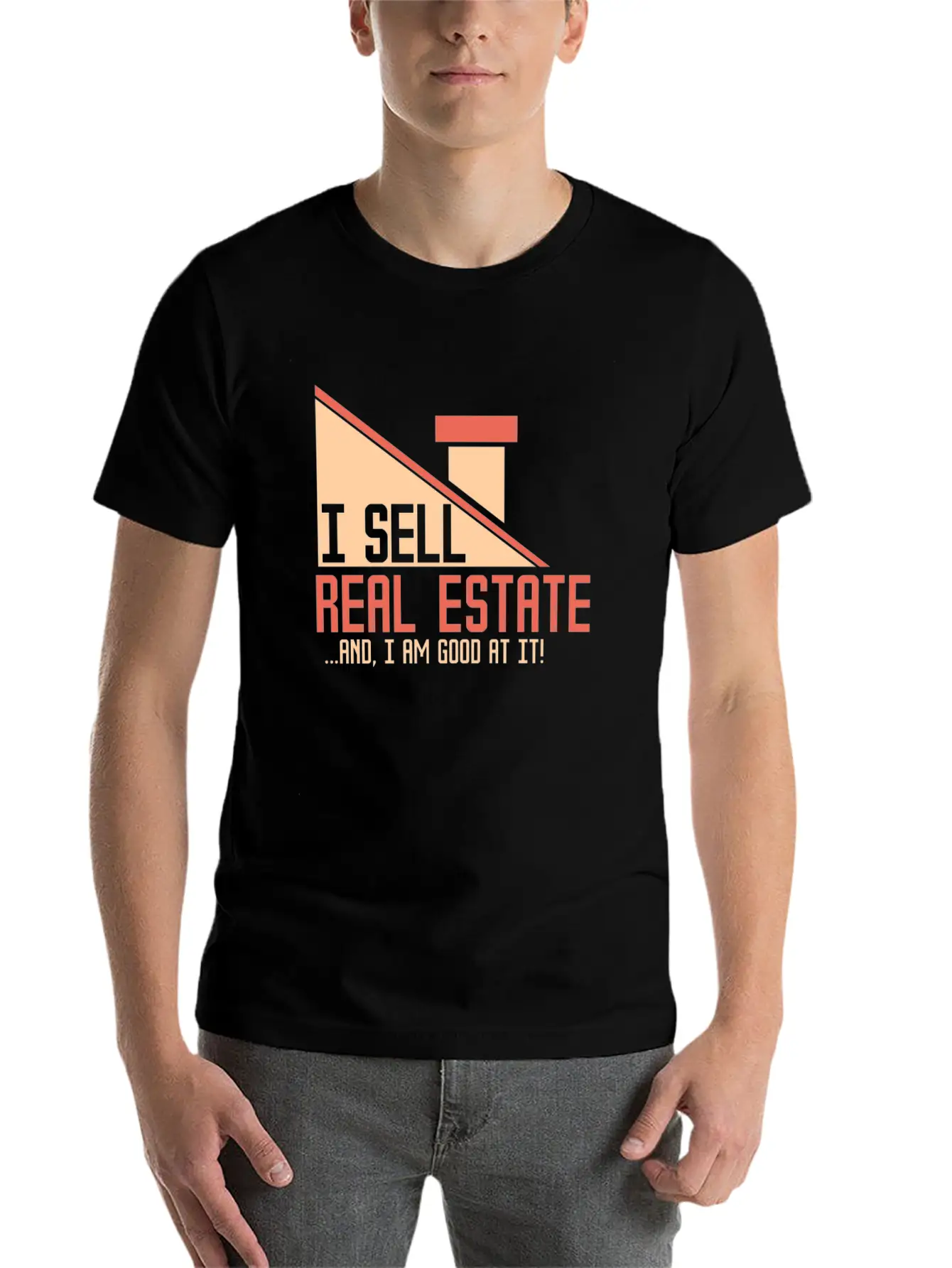 Real Estate Agent Modern Fit Casual T-Shirt – Clean And Versatile Design
