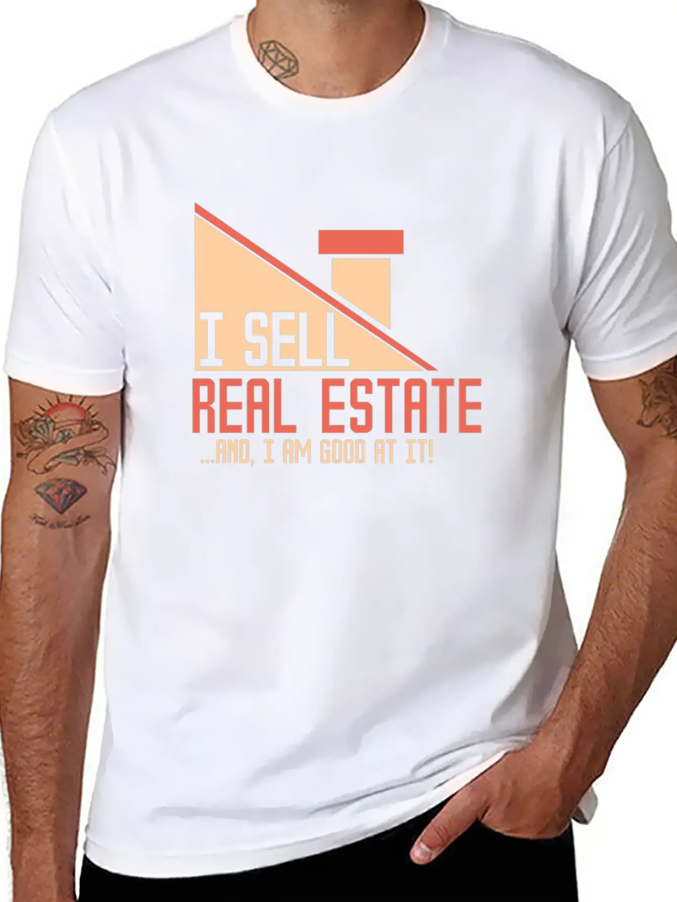 Real Estate Agent Modern Fit Casual T-Shirt – Clean And Versatile Design