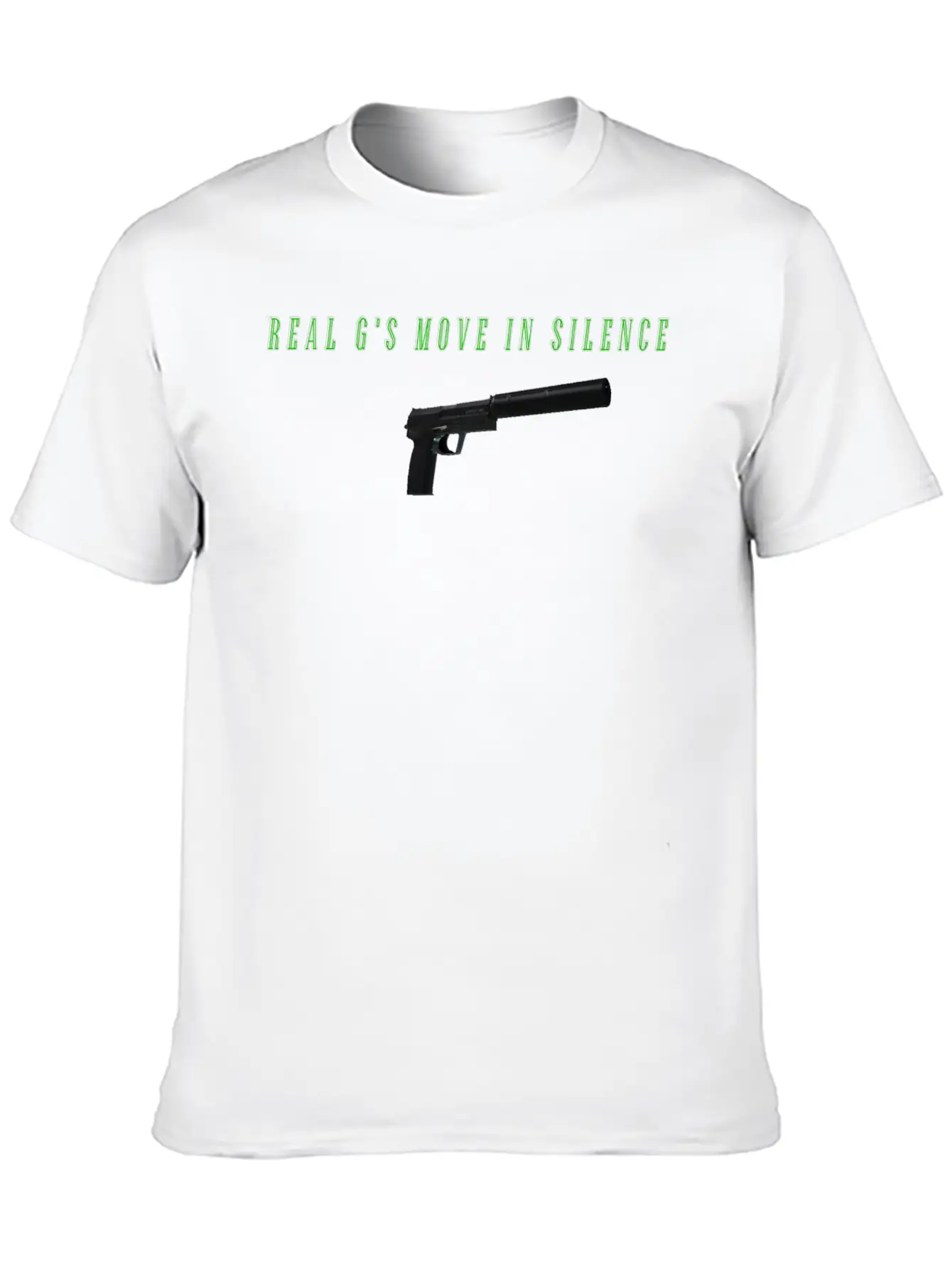 Real G's Move In Silence Essential Cotton Tee For Daily Outfits – Unisex Style