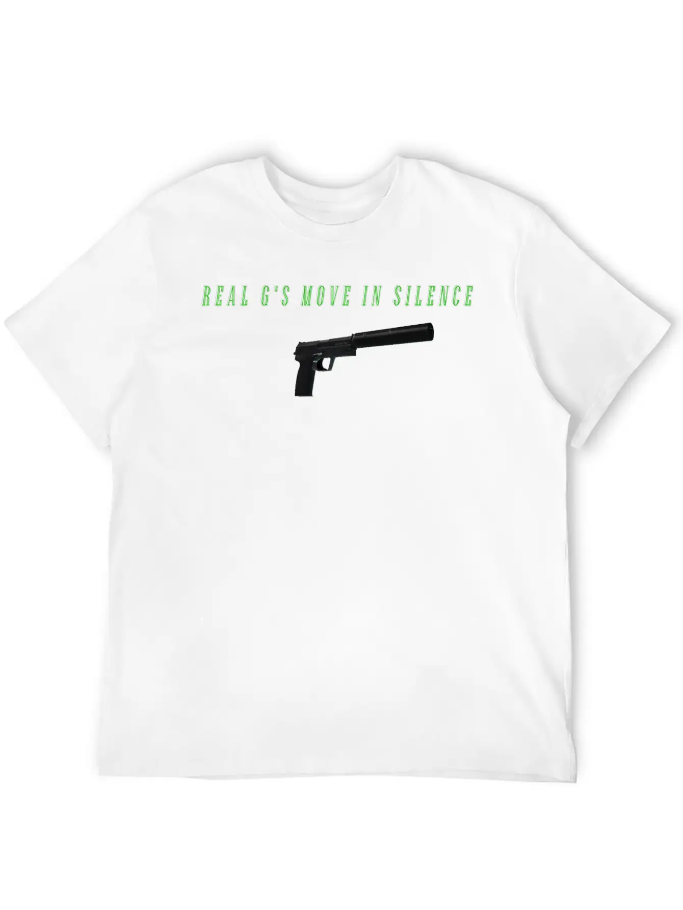 Real G's Move In Silence Essential Cotton Tee For Daily Outfits – Unisex Style