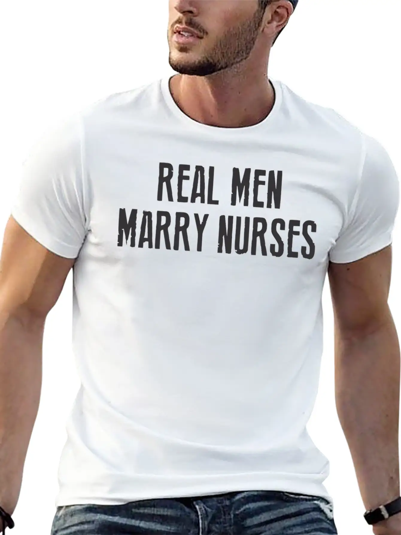 Real Man Marry Nurse Relaxed Everyday Tee – Lightweight And Durable Cotton