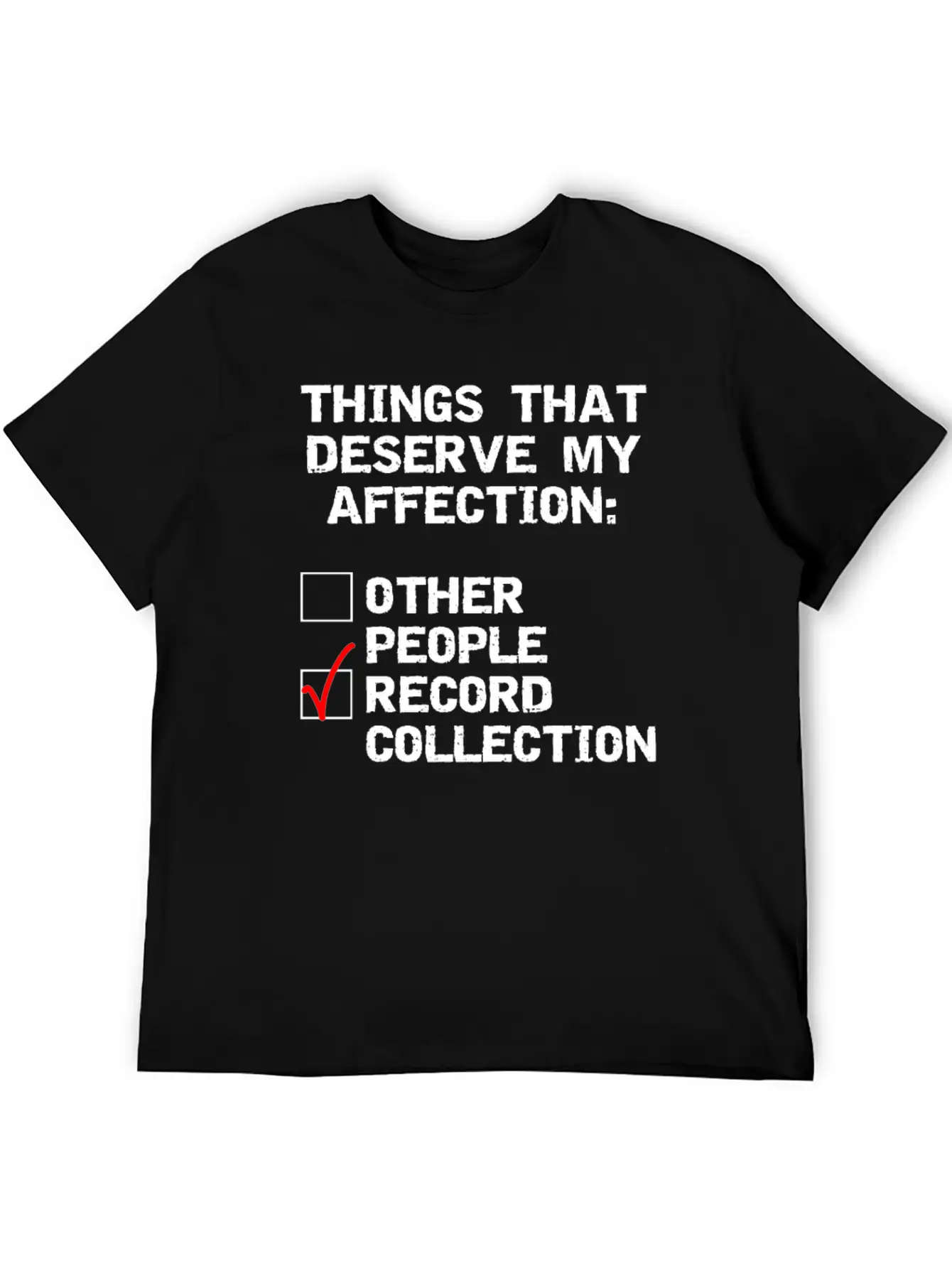 Record Collector Funny Collection Design Unisex Casual T-Shirt – Clean Design For Daily Comfort