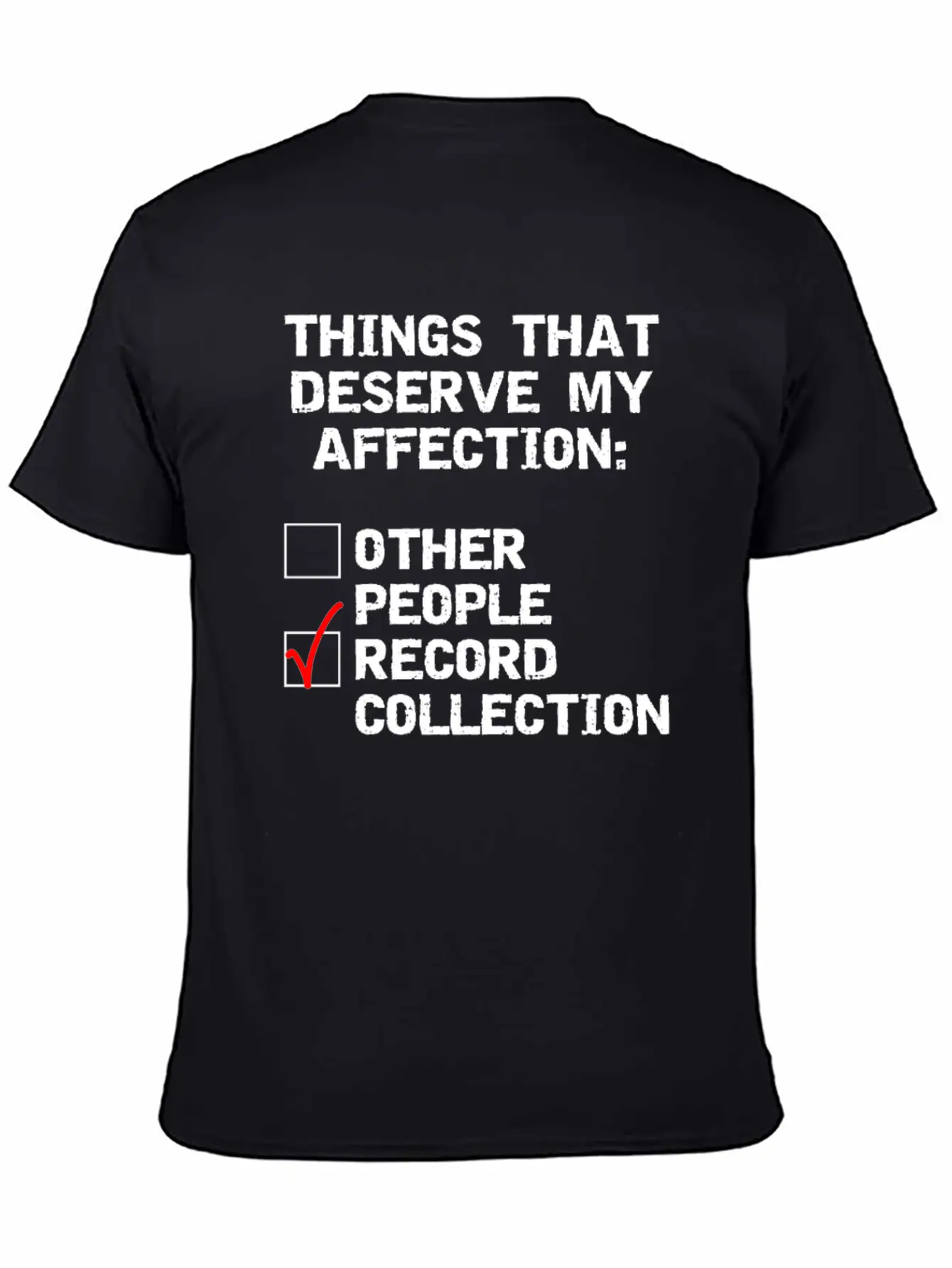 Record Collector Funny Collection Design Unisex Casual T-Shirt – Clean Design For Daily Comfort