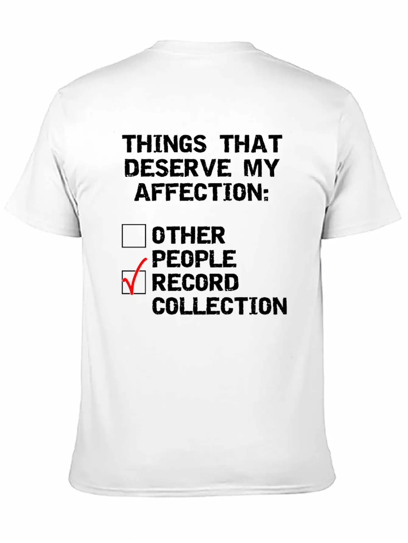 Record Collector Funny Collection Design Unisex Casual T-Shirt – Clean Design For Daily Comfort