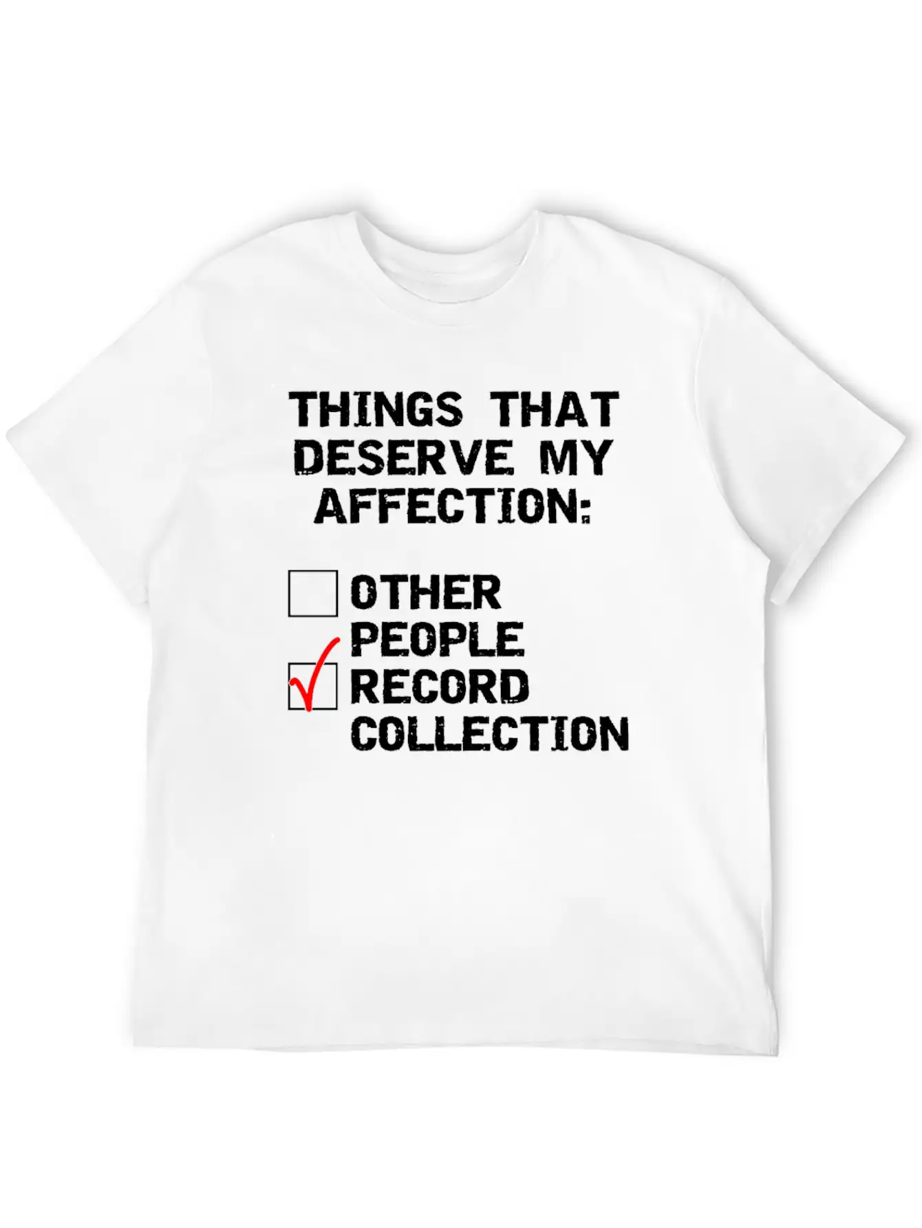 Record Collector Funny Collection Design Unisex Casual T-Shirt – Clean Design For Daily Comfort