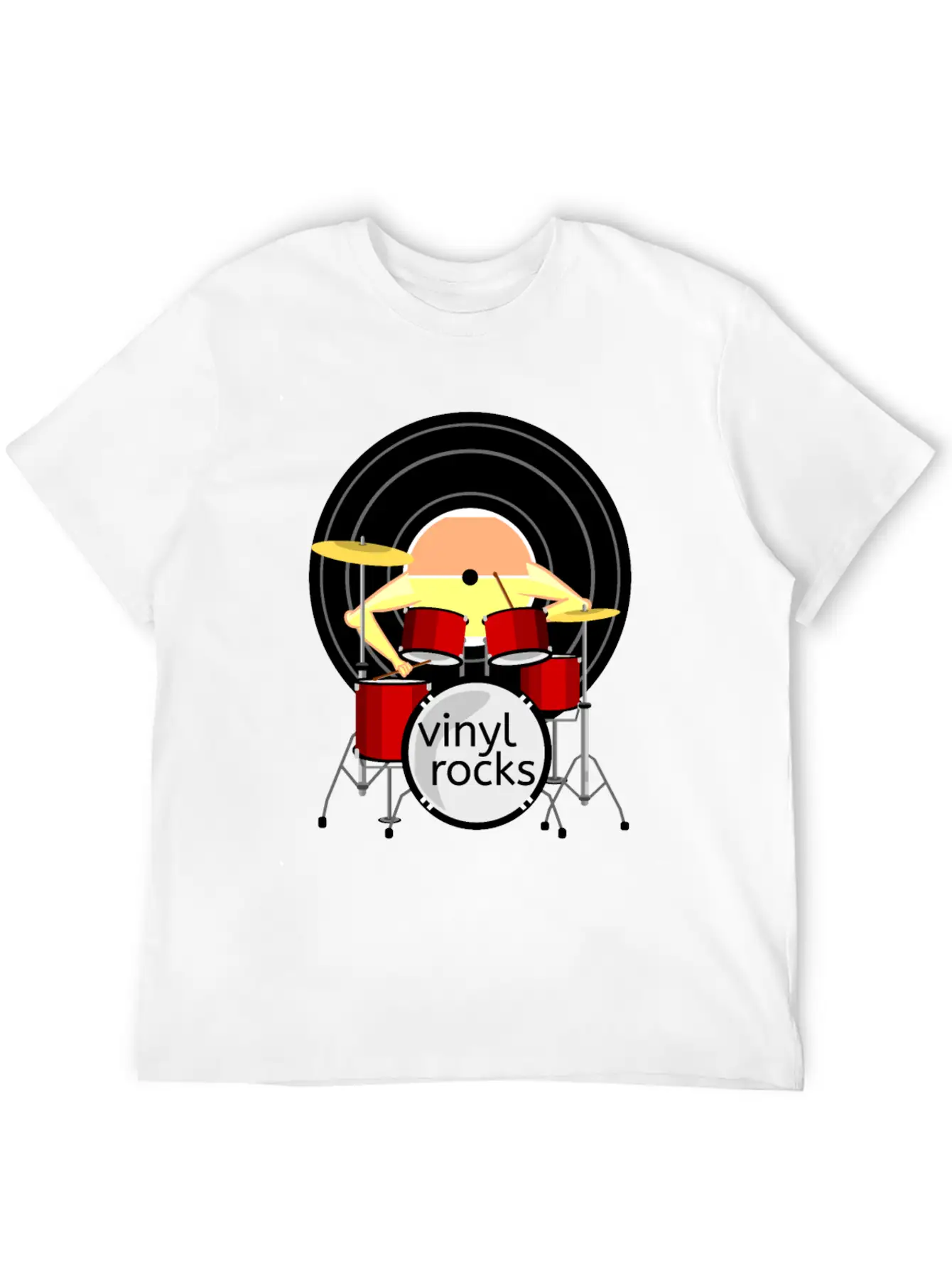 Record Drums Vinyl All Shops Stylish Everyday T-Shirt – Unisex Basic Cotton Tee