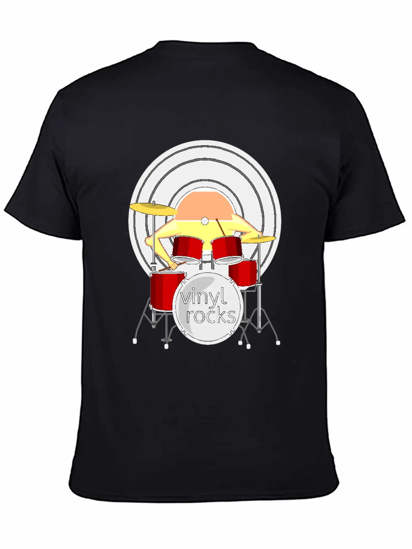 Record Drums Vinyl All Shops Stylish Everyday T-Shirt – Unisex Basic Cotton Tee