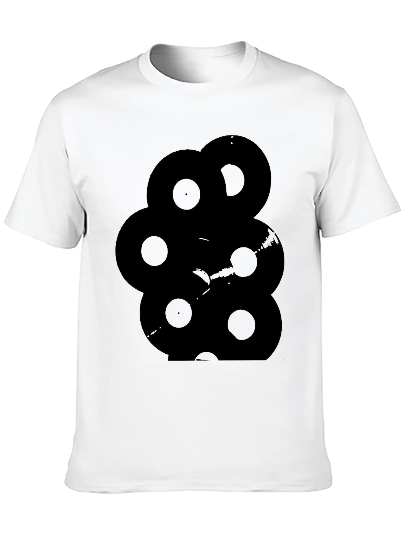 Records Vinyl Relaxed Everyday Tee – Lightweight And Durable Cotton