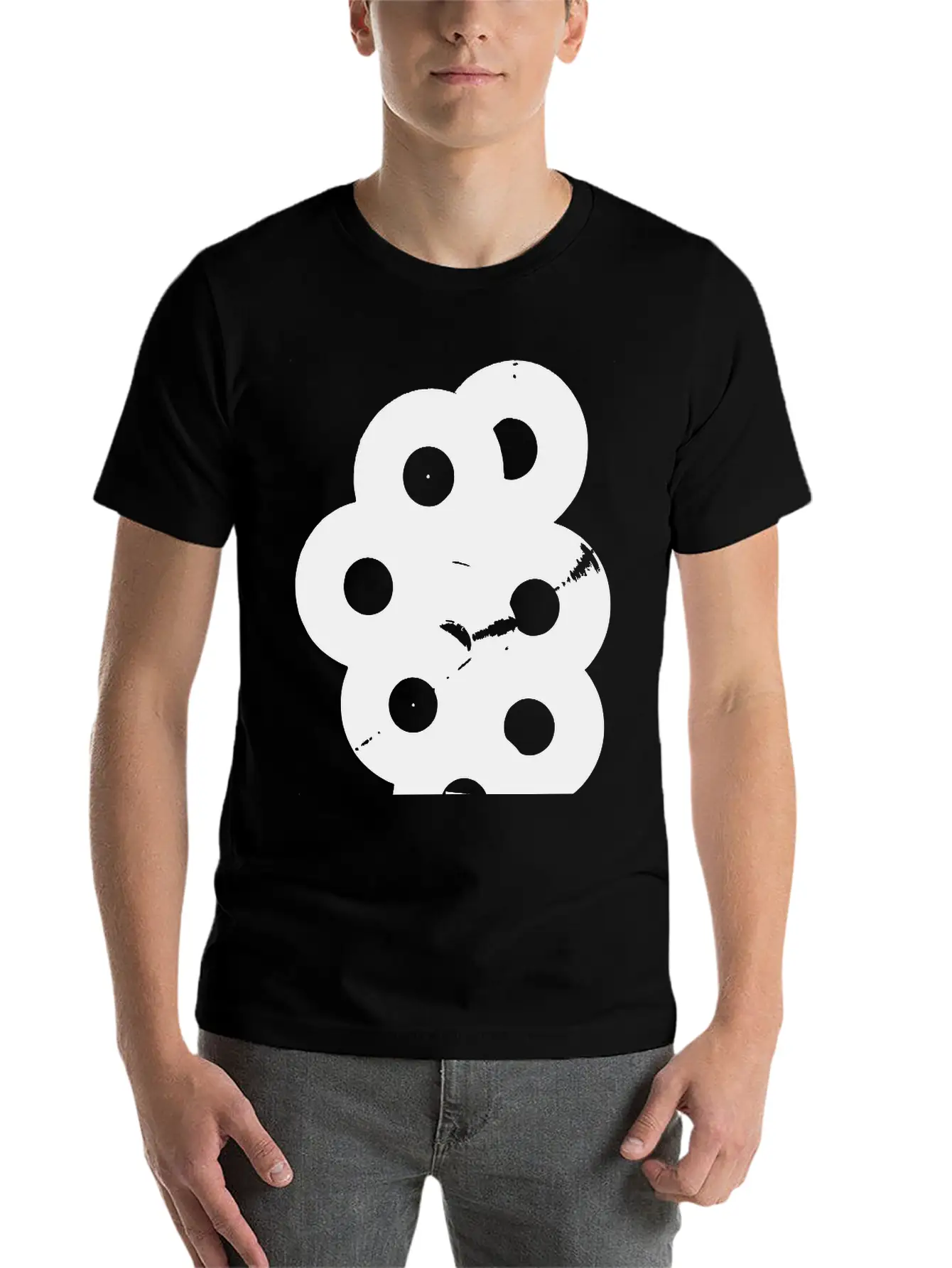 Records Vinyl Relaxed Everyday Tee – Lightweight And Durable Cotton