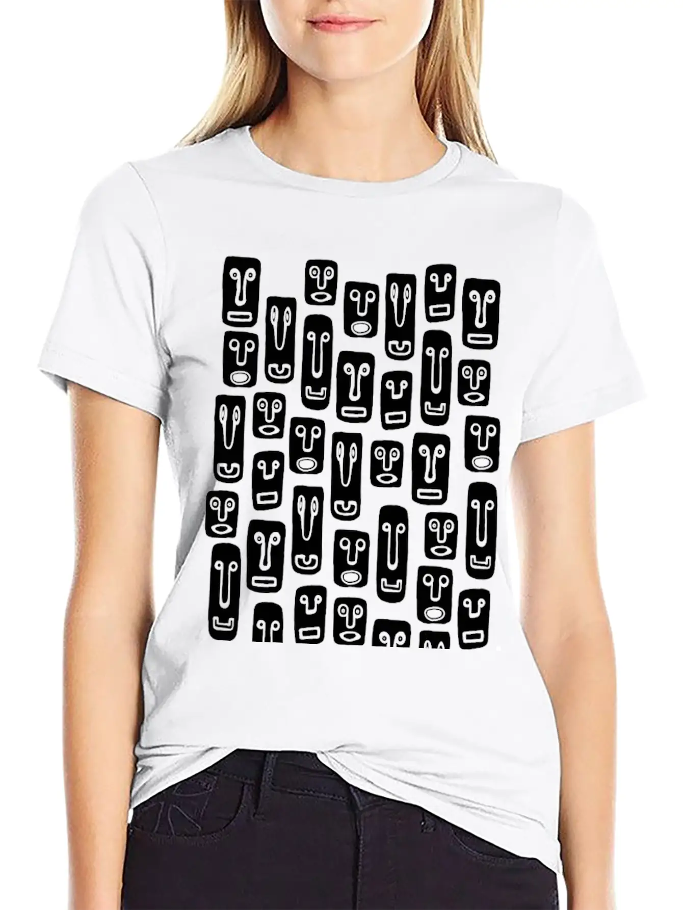 Rectangular Mask Pattern - November N ° 23 Modern Fit Casual T-Shirt – Clean And Versatile Design