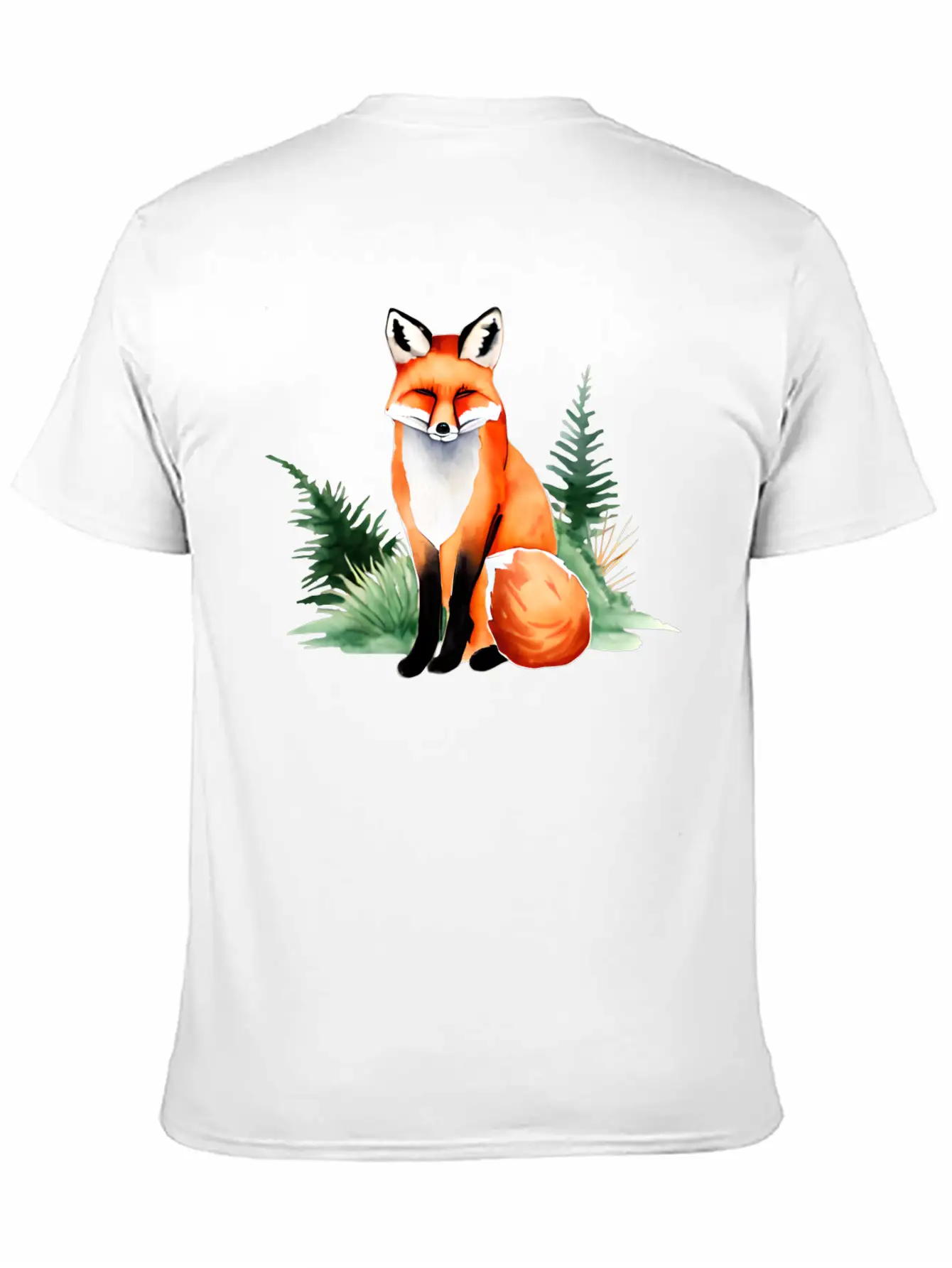Red Fox Lightweight Cotton T-Shirt – Daily Comfort Graphic Shirt