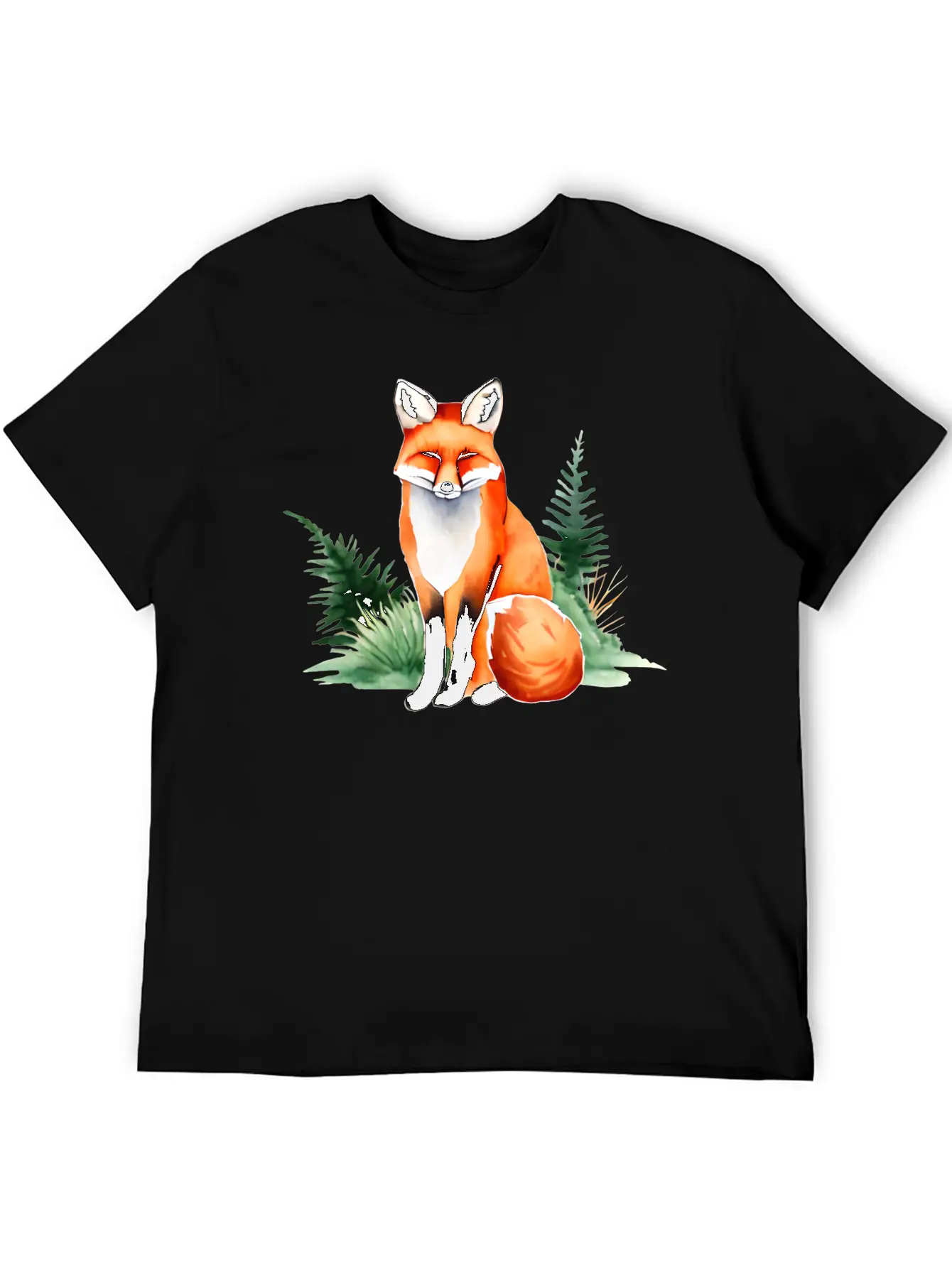 Red Fox Lightweight Cotton T-Shirt – Daily Comfort Graphic Shirt