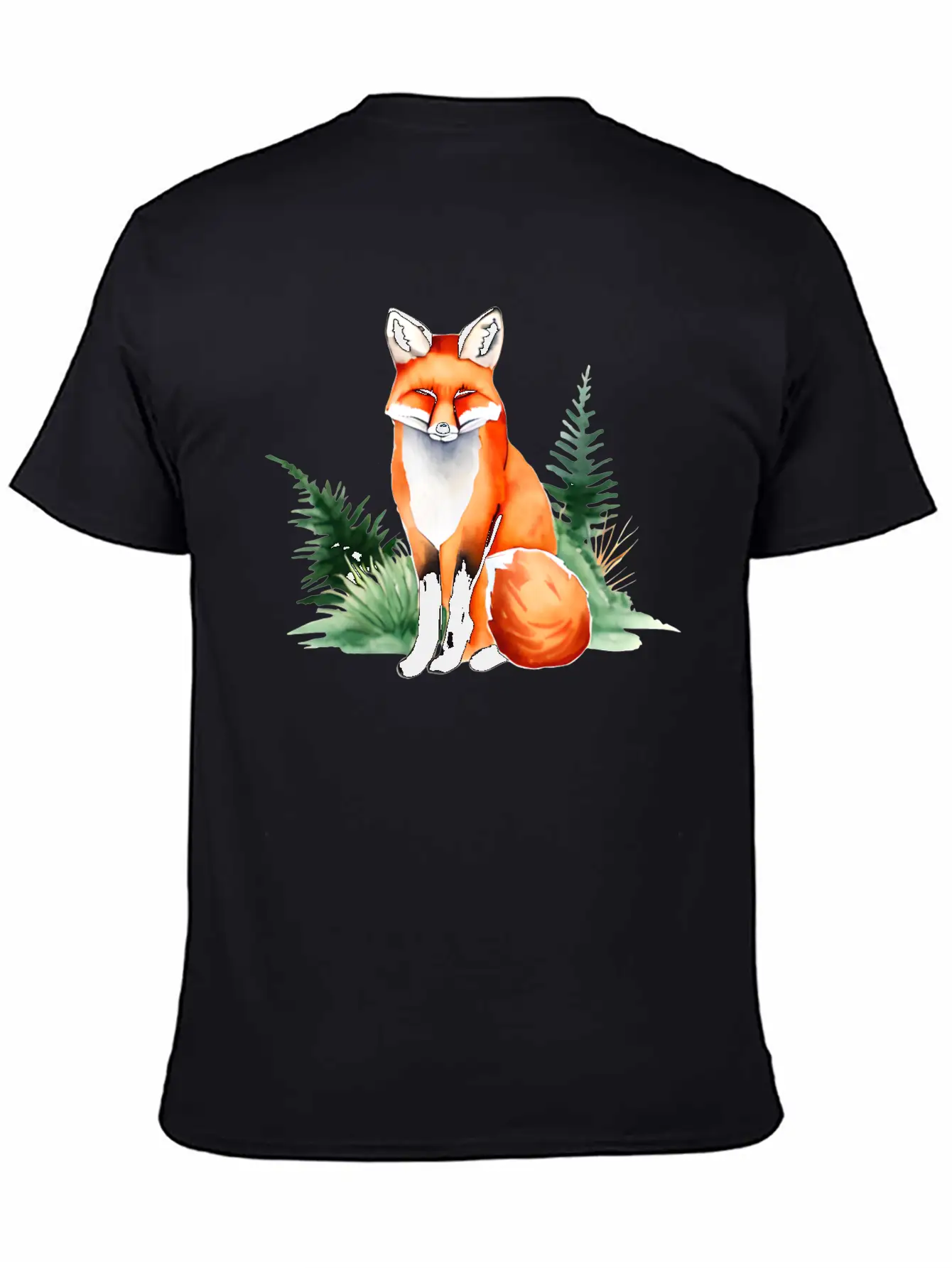 Red Fox Lightweight Cotton T-Shirt – Daily Comfort Graphic Shirt