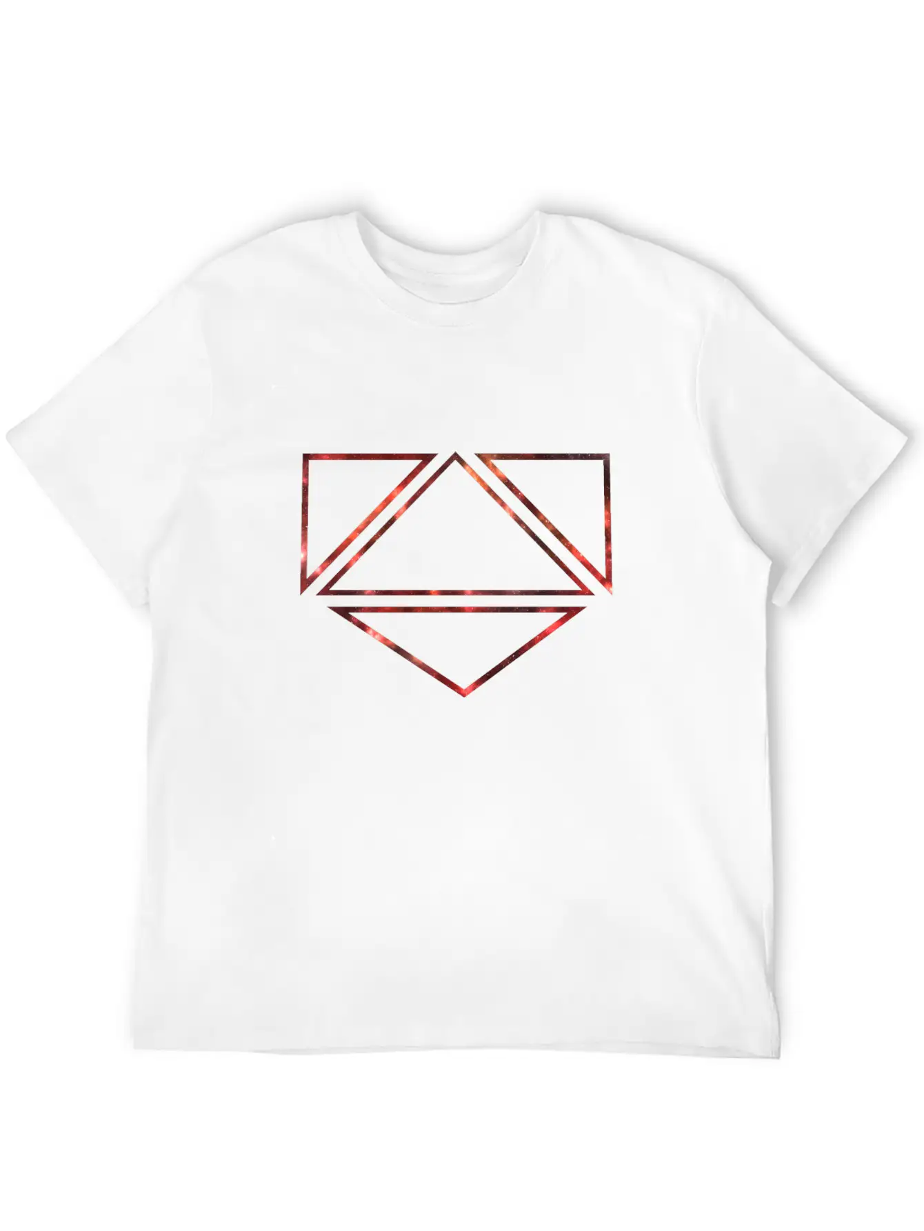 RED GALAXY EFFECT IN A SYMBOL Modern Fit Casual T-Shirt – Clean And Versatile Design