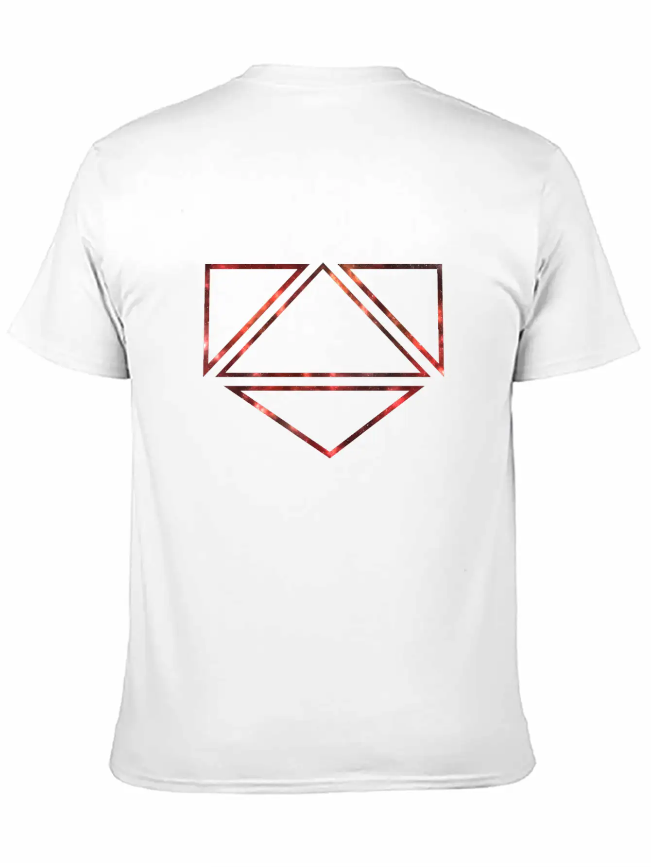 RED GALAXY EFFECT IN A SYMBOL Modern Fit Casual T-Shirt – Clean And Versatile Design
