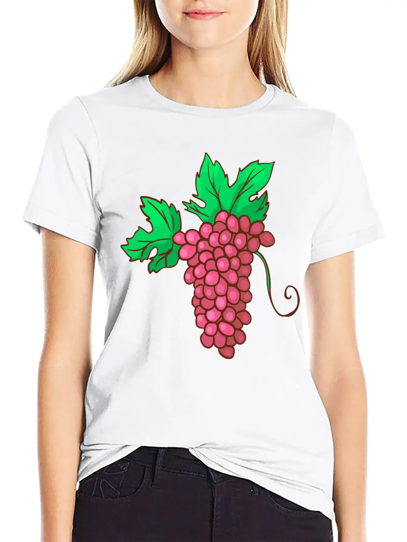 Red Grapes Unisex Casual T-Shirt – Clean Design For Daily Comfort