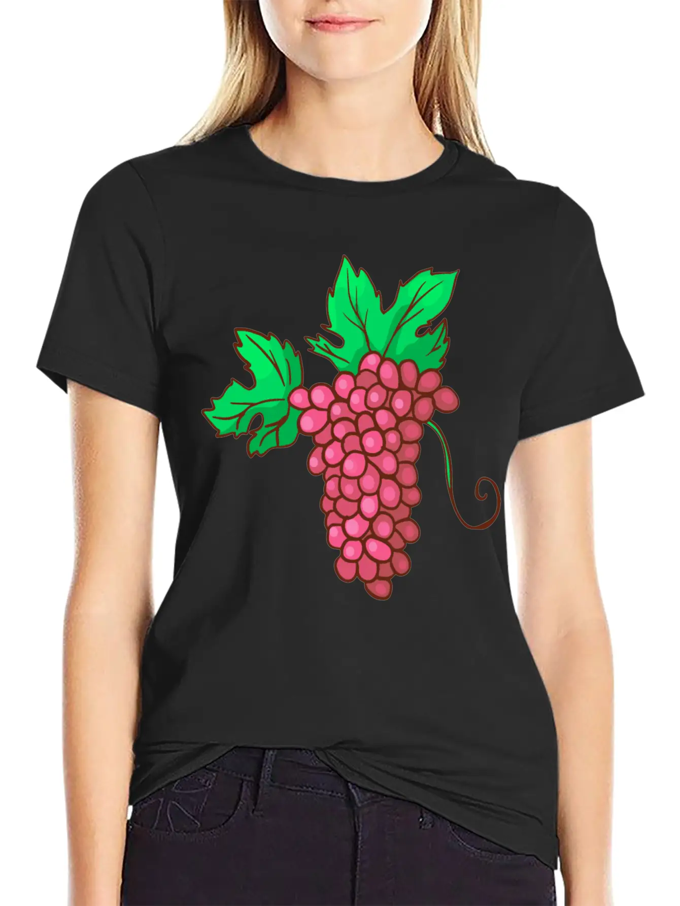 Red Grapes Unisex Casual T-Shirt – Clean Design For Daily Comfort