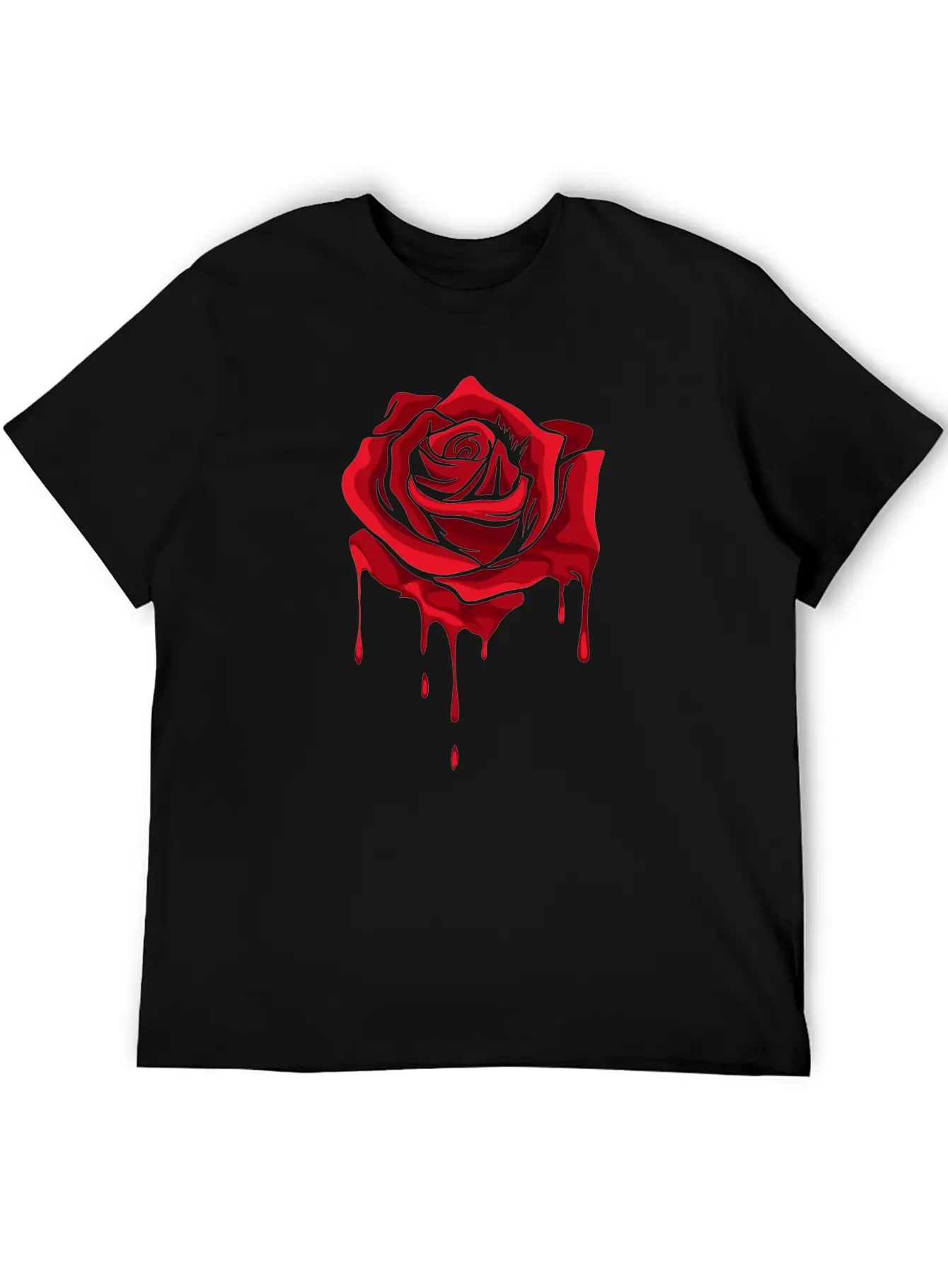 Red Melting Rose Garden Gardener Botanist Flowers Unisex Casual T-Shirt – Clean Design For Daily Comfort