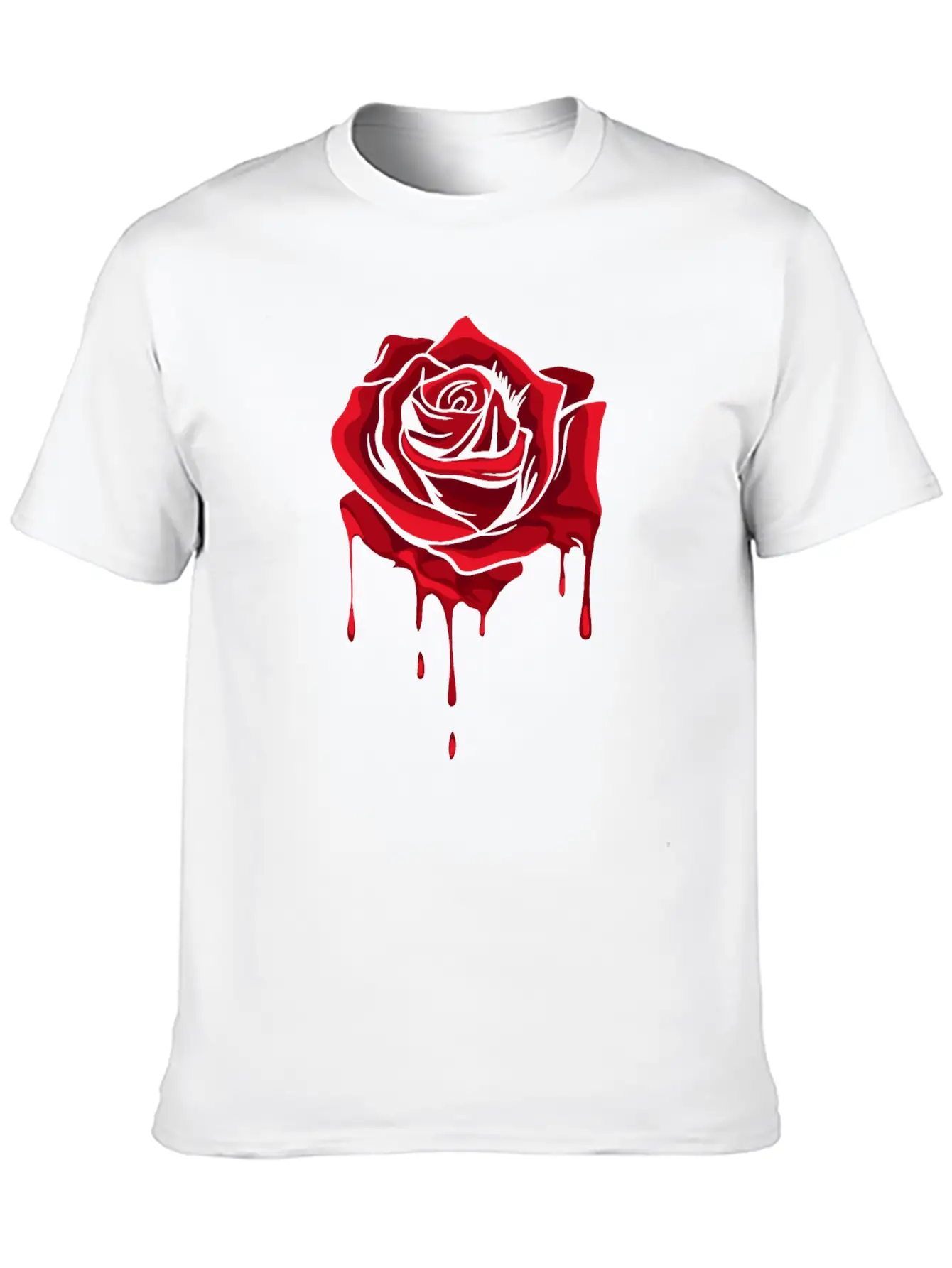 Red Melting Rose Garden Gardener Botanist Flowers Unisex Casual T-Shirt – Clean Design For Daily Comfort