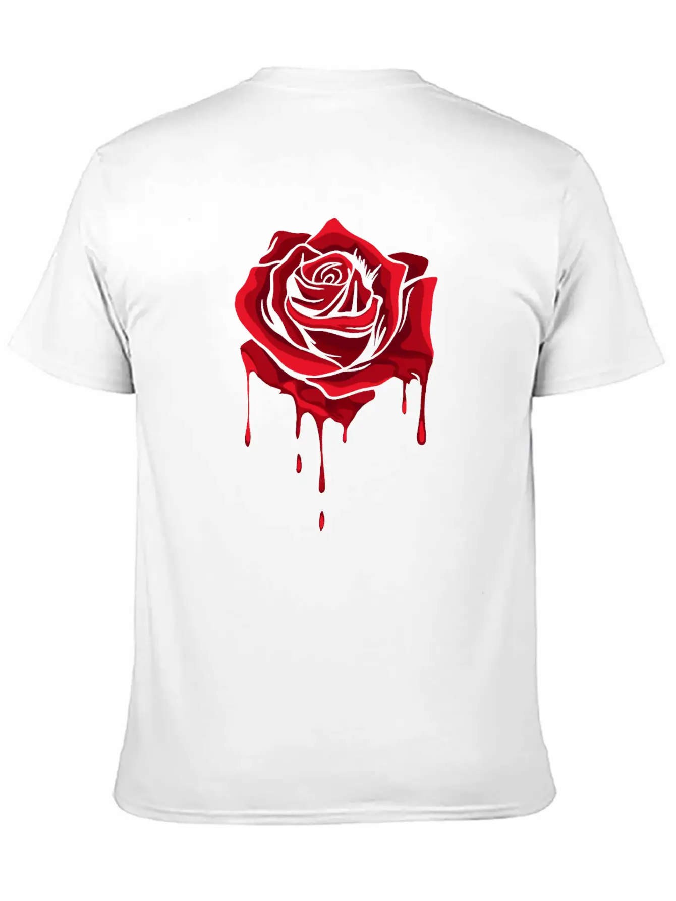 Red Melting Rose Garden Gardener Botanist Flowers Unisex Casual T-Shirt – Clean Design For Daily Comfort