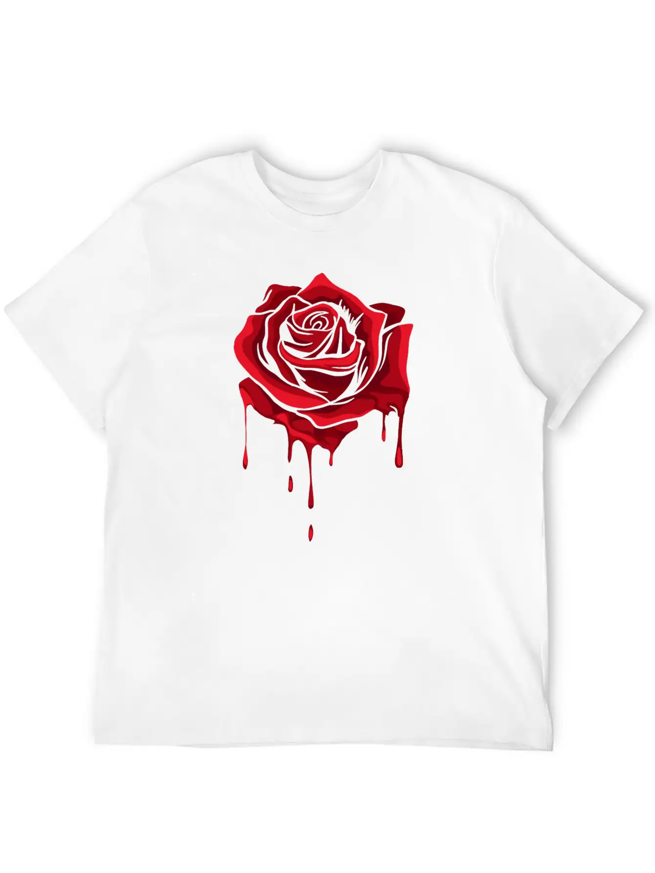 Red Melting Rose Garden Gardener Botanist Flowers Unisex Casual T-Shirt – Clean Design For Daily Comfort