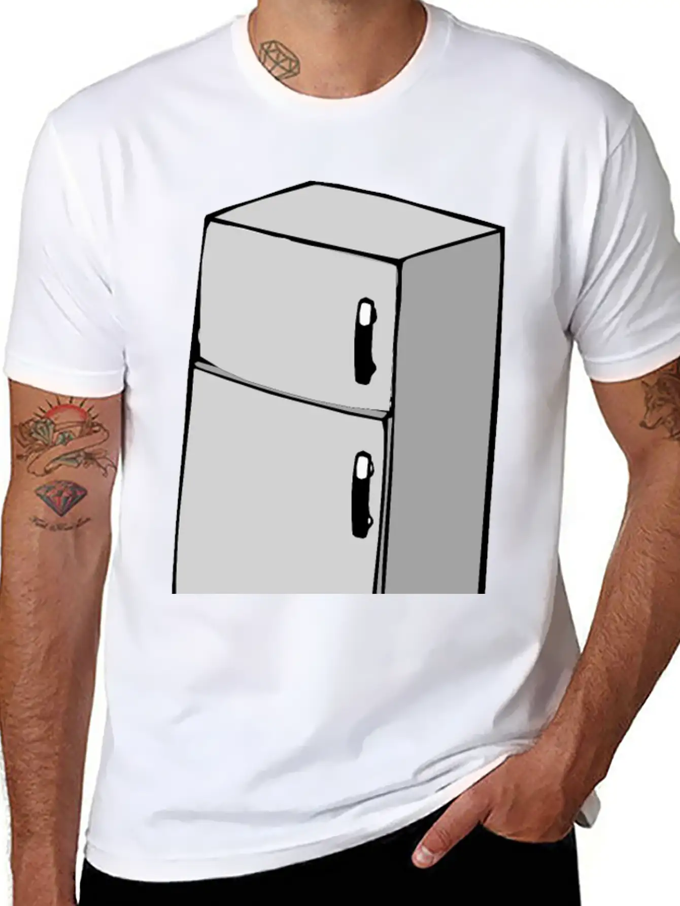 Refrigerator Modern Fit Casual T-Shirt – Clean And Versatile Design