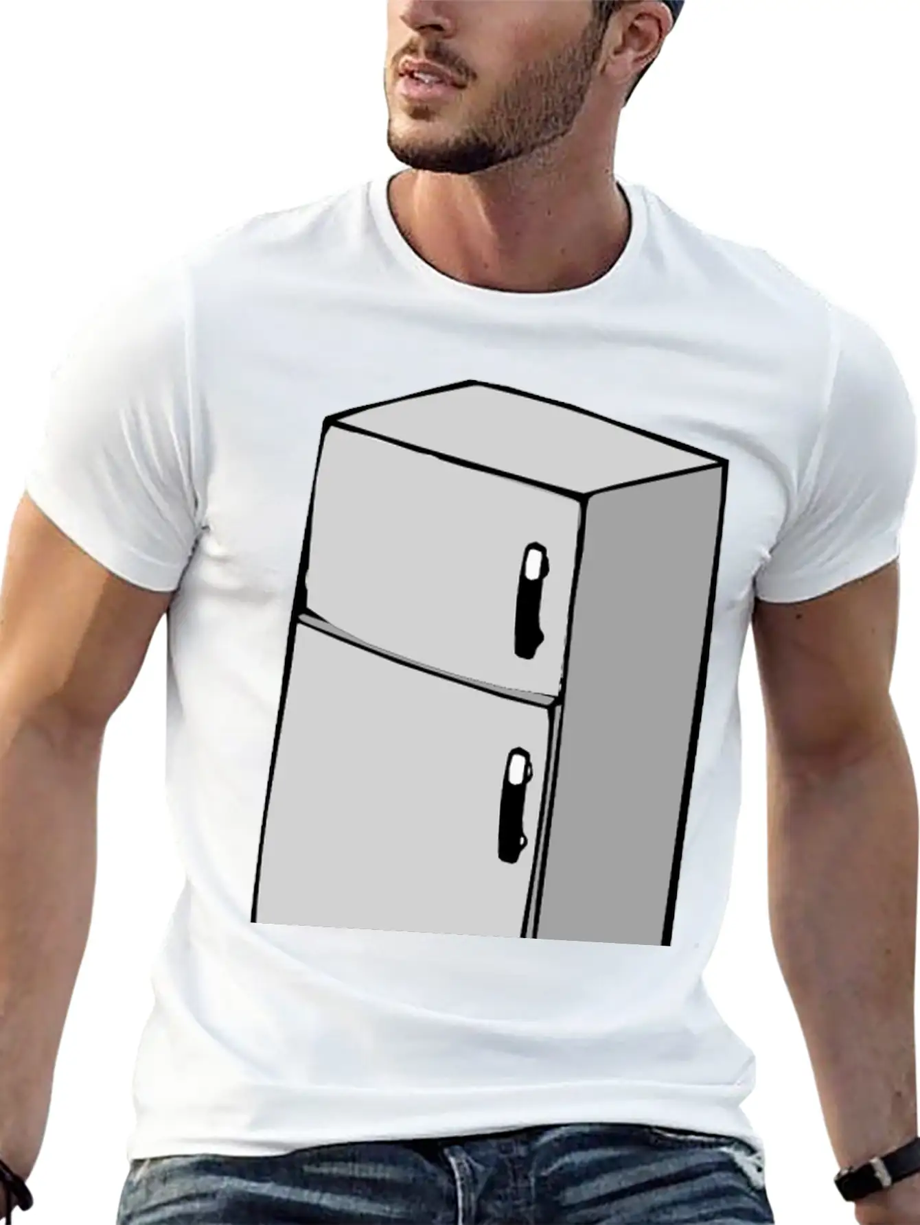 Refrigerator Modern Fit Casual T-Shirt – Clean And Versatile Design