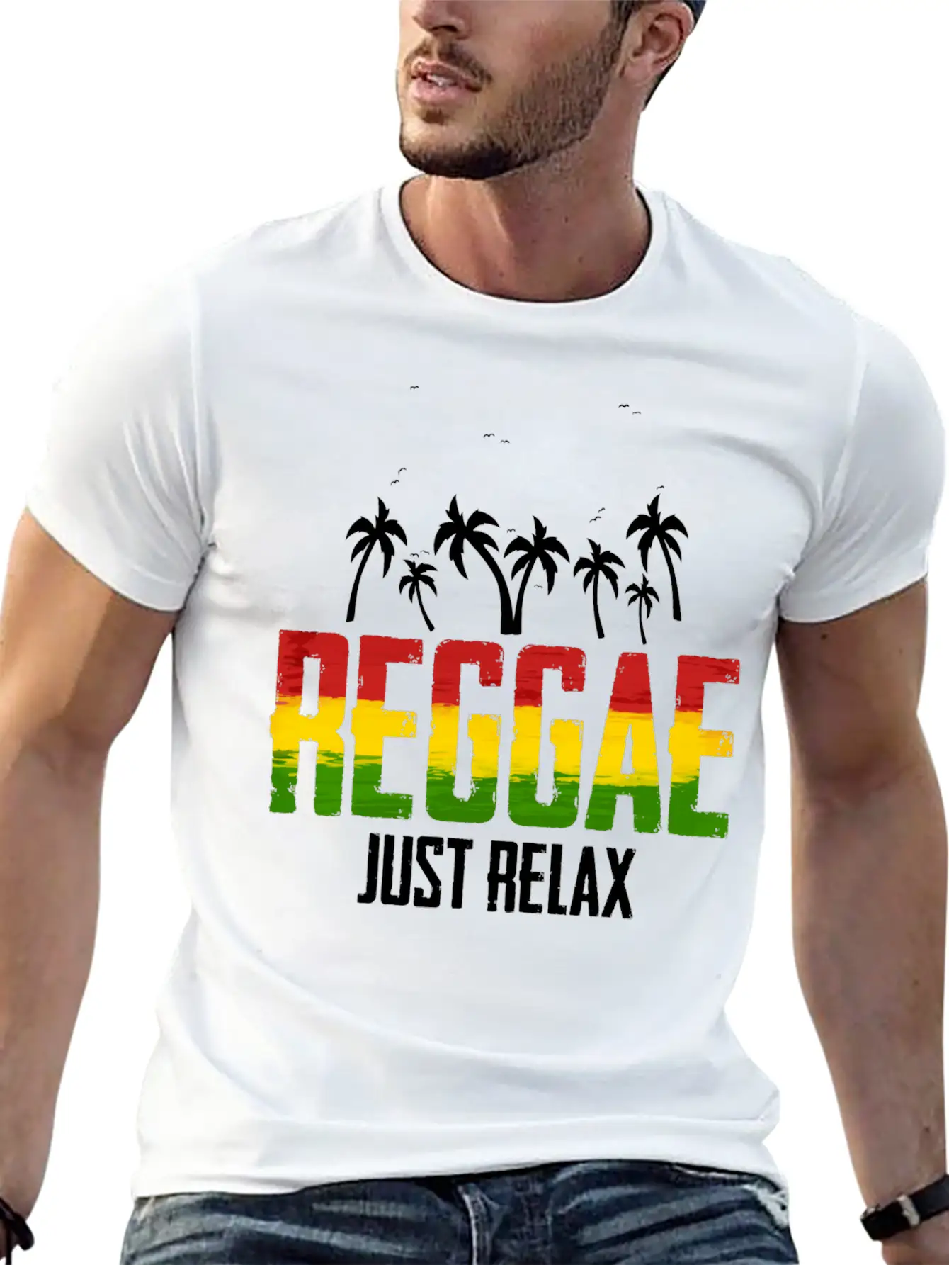Reggae Just Relax Rastafari Roots Good Vibes Soft Cotton Short Sleeve Tee – Unisex Wardrobe Staple