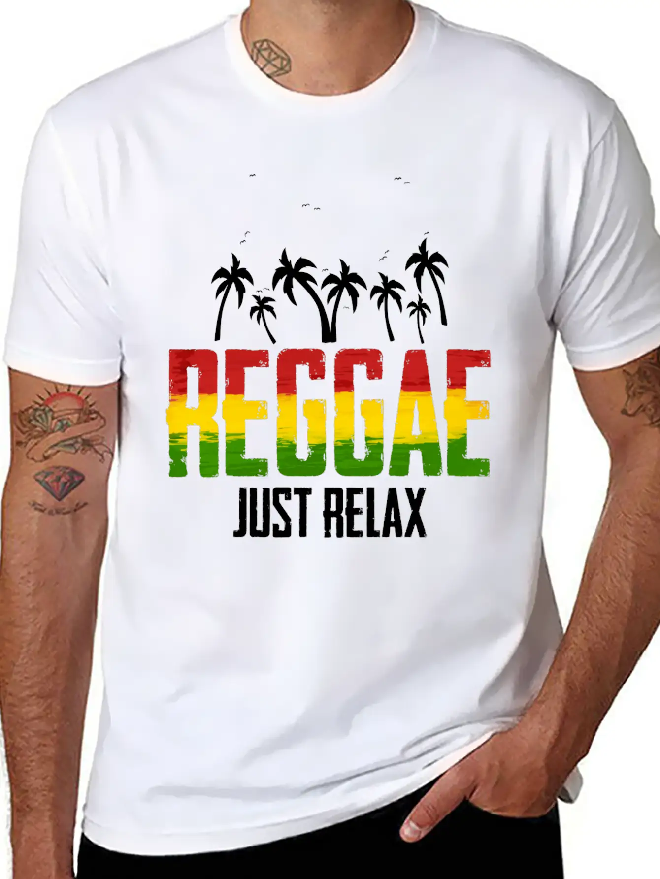 Reggae Just Relax Rastafari Roots Good Vibes Soft Cotton Short Sleeve Tee – Unisex Wardrobe Staple