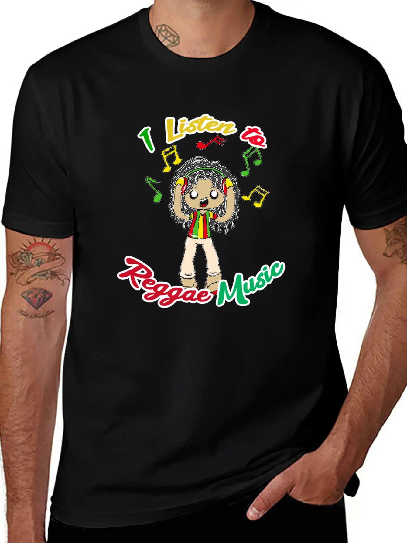 Reggae Music Basic Graphic T-Shirt – Daily Comfort In Soft Cotton