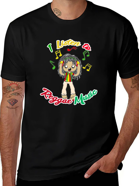 Reggae Music Basic Graphic T-Shirt – Daily Comfort In Soft Cotton
