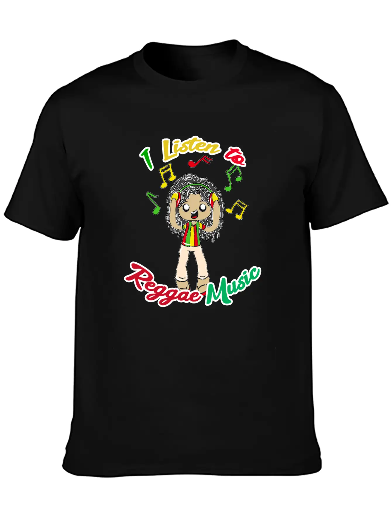 Reggae Music Basic Graphic T-Shirt – Daily Comfort In Soft Cotton