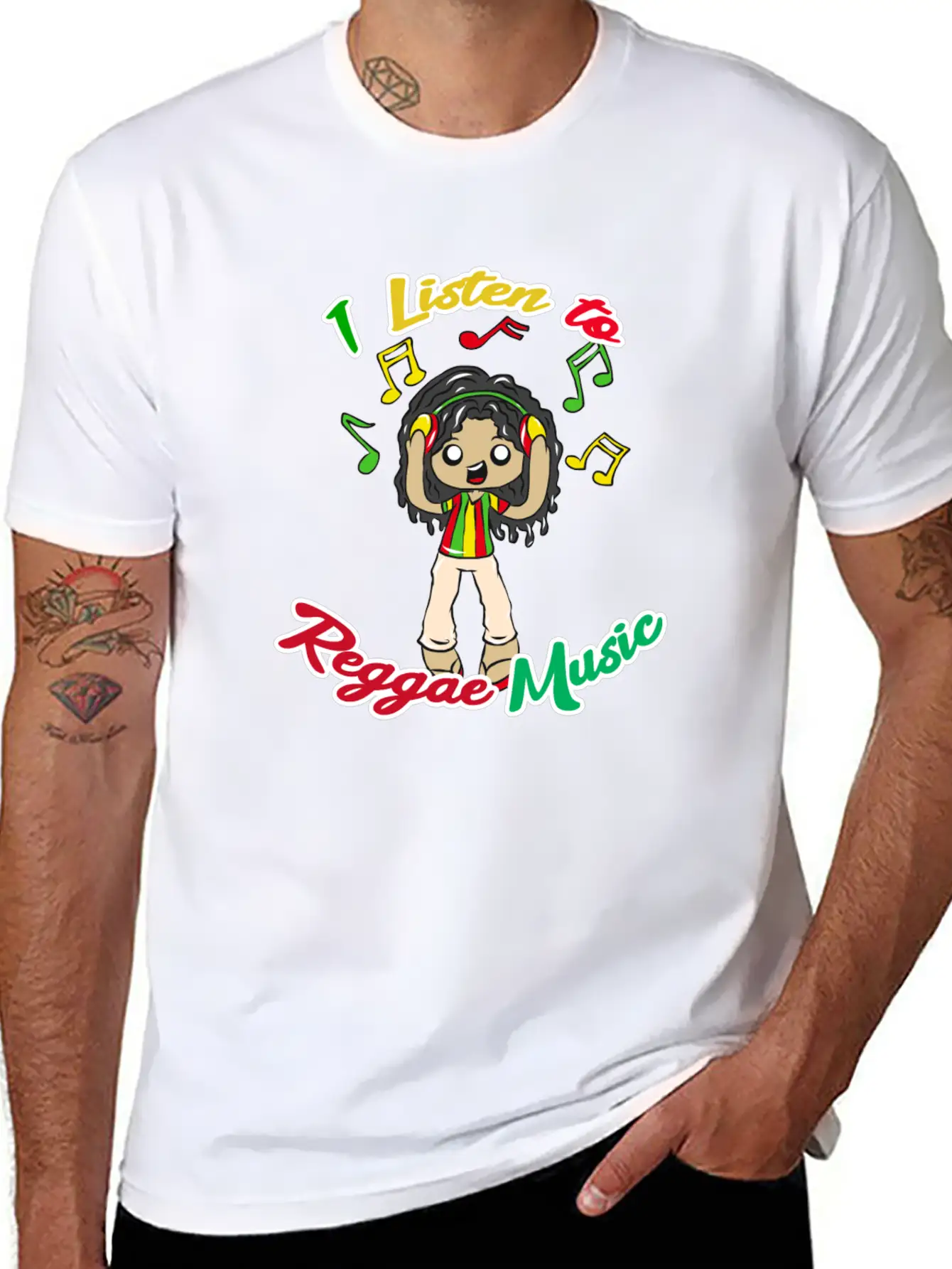 Reggae Music Basic Graphic T-Shirt – Daily Comfort In Soft Cotton