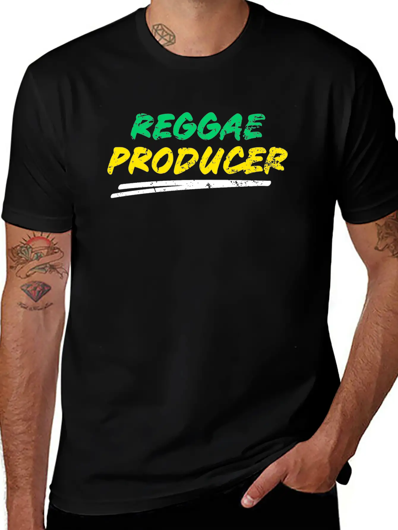 Reggae Producer Jamaica Dance Music Gift Unisex Casual T-Shirt – Clean Design For Daily Comfort