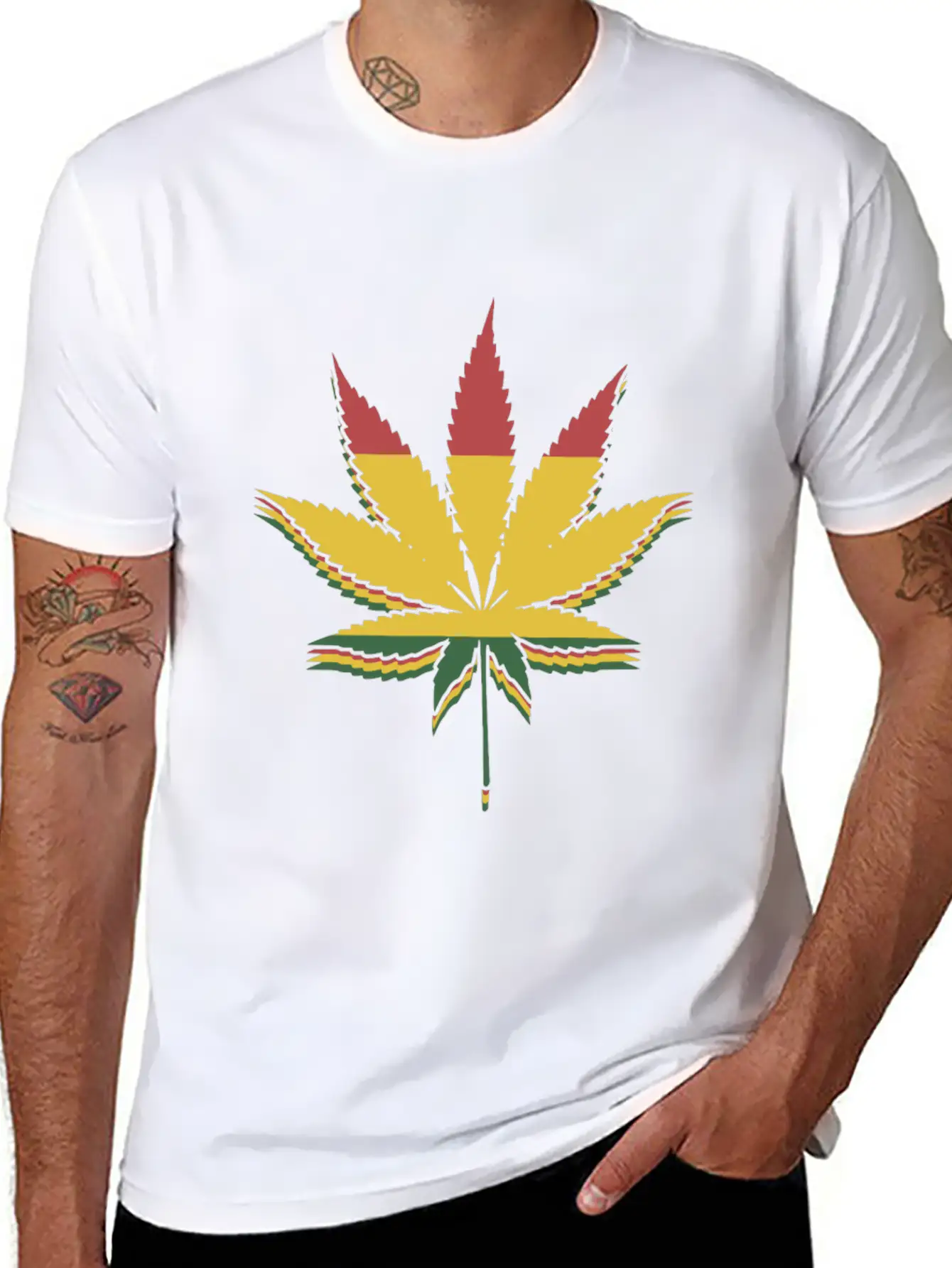 Reggae Rasta Rastafarian Jamaica Stylish Everyday T-Shirt – Unisex Basic Cotton Tee